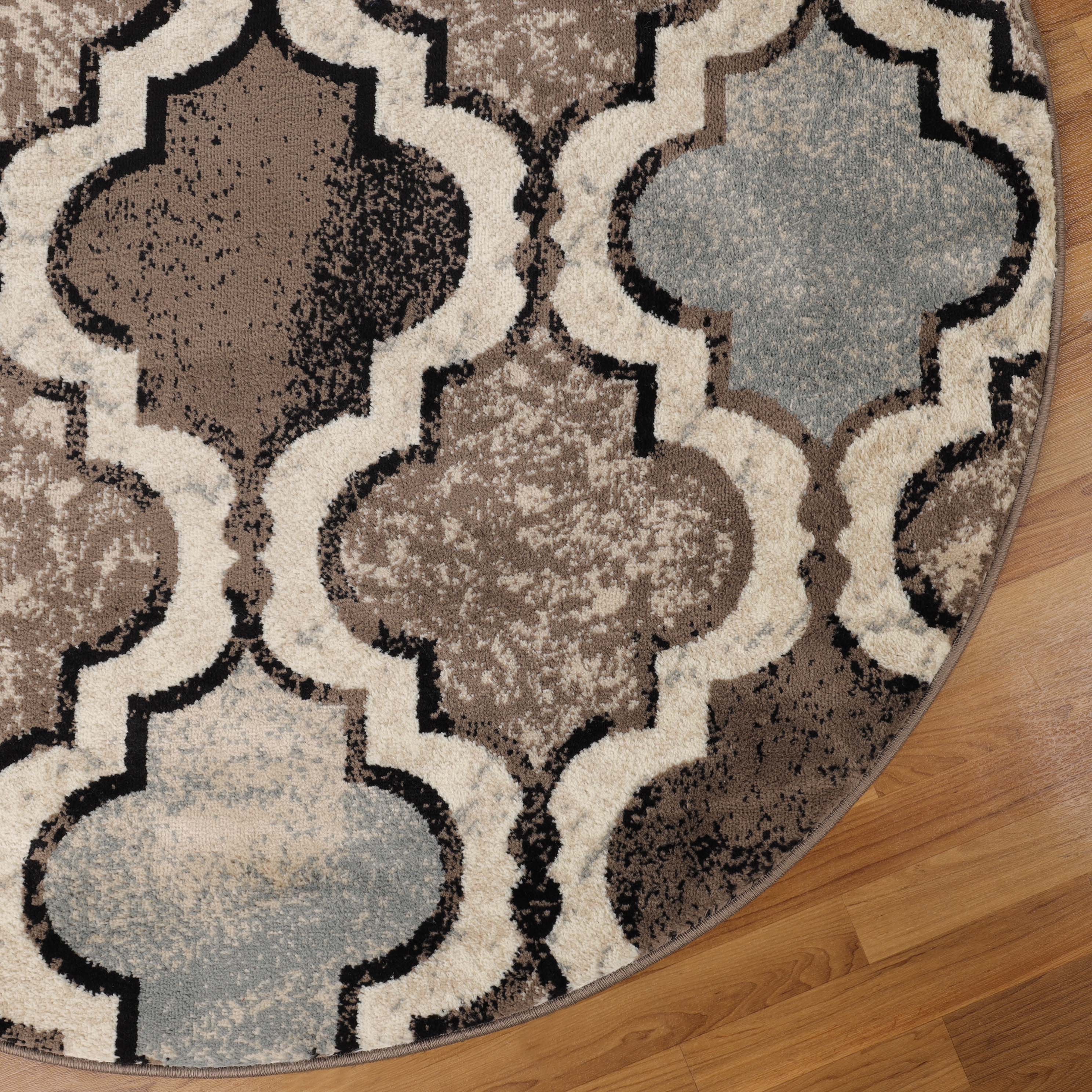 Viking Geometric Trellis Indoor Area Rug & Runner - Non-Slip Boho Chic Carpet for Living Room, Bedroom, Hallway - Perfect for Nordic Home Decor & Cozy Spaces