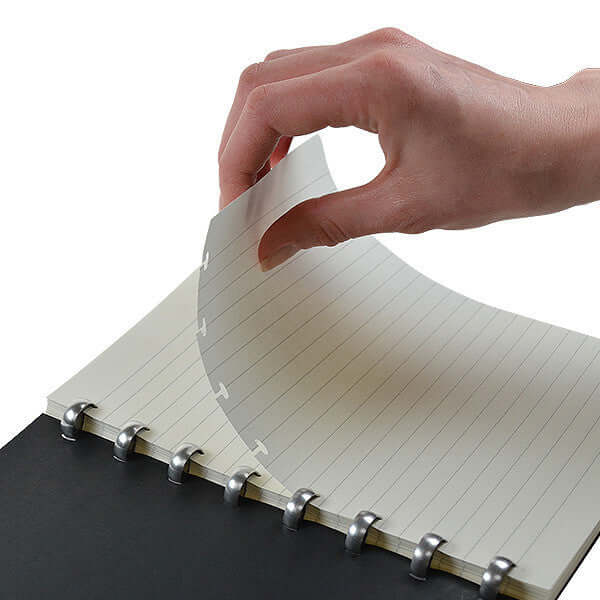 Atoma Amazing Texon Cover Disc Bound Refillable Notebook - Brown, 95 x 140mm - Perfect for Journaling, Note Taking & Office Organization