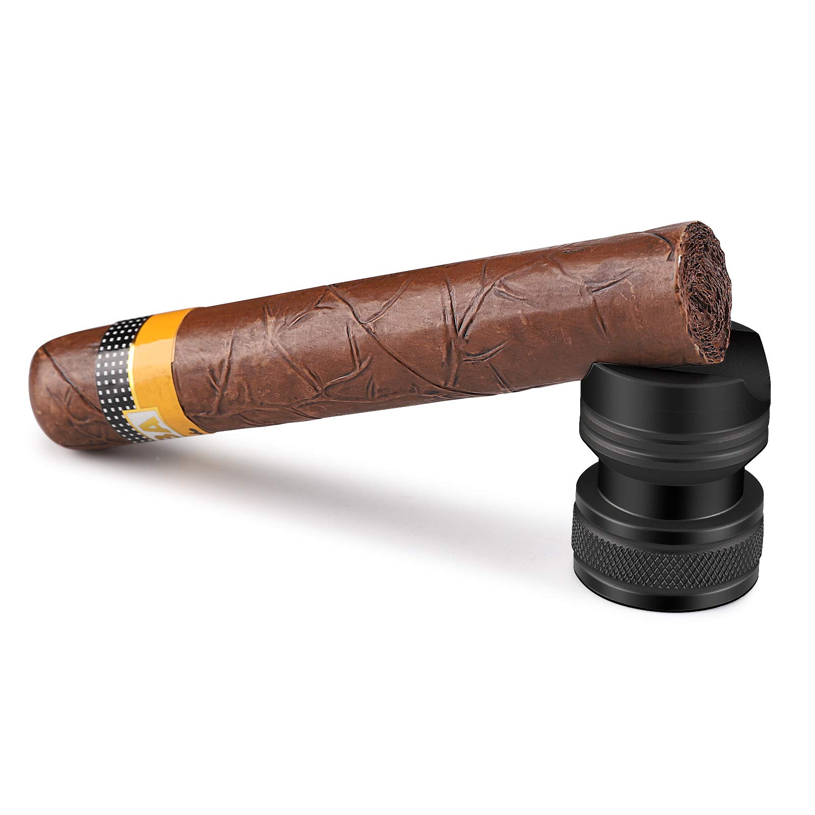 Fortune Nexus® Black Portable Cigar Stand - Compact Cigar Rest Holder for Ashtrays, Desks & Outdoor Use - Perfect for Smoking Lounges, Patios & Travel