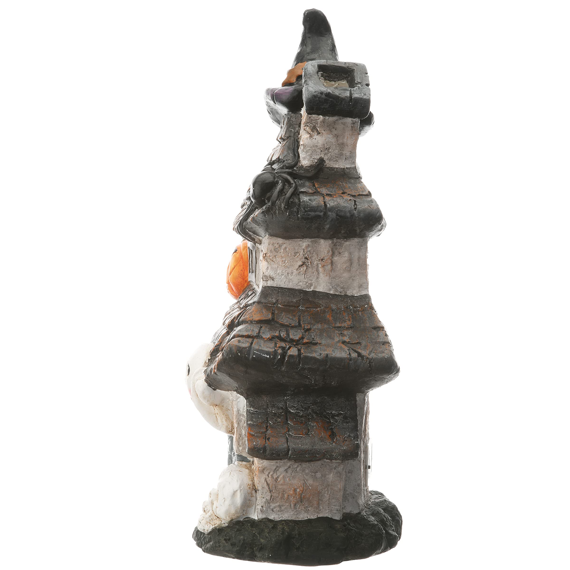 National Tree Company Pre-Lit Multilevel Haunted House Halloween Decoration with LED Lights - 18 Inch Spooky Indoor/Outdoor Decor for Halloween Party, Yard & Home Haunt