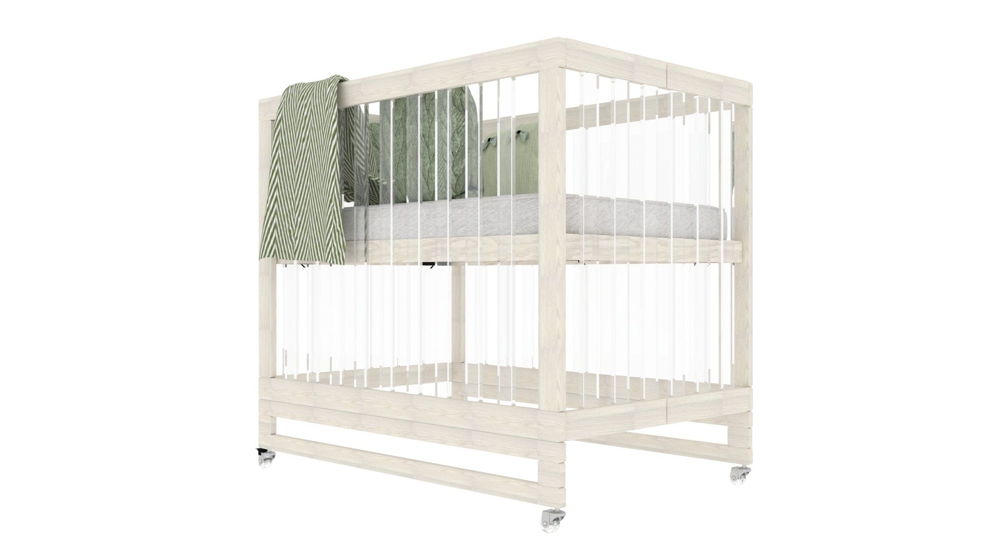 Melo Caress Portable Crib - Lightweight Travel Baby Crib for Newborns & Toddlers | Foldable Compact Design for Home, Nursery & On-The-Go Use