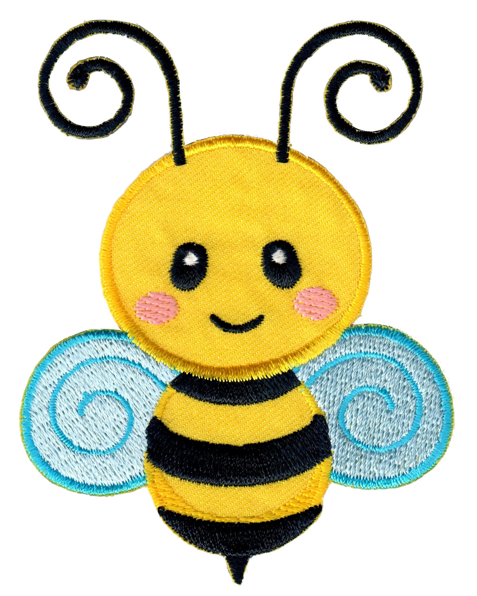 PatchMommy Bee Iron On & Sew On Applique Patches for Kids & Children - DIY Clothing Decorations for Jackets, Jeans, Backpacks & School Uniforms