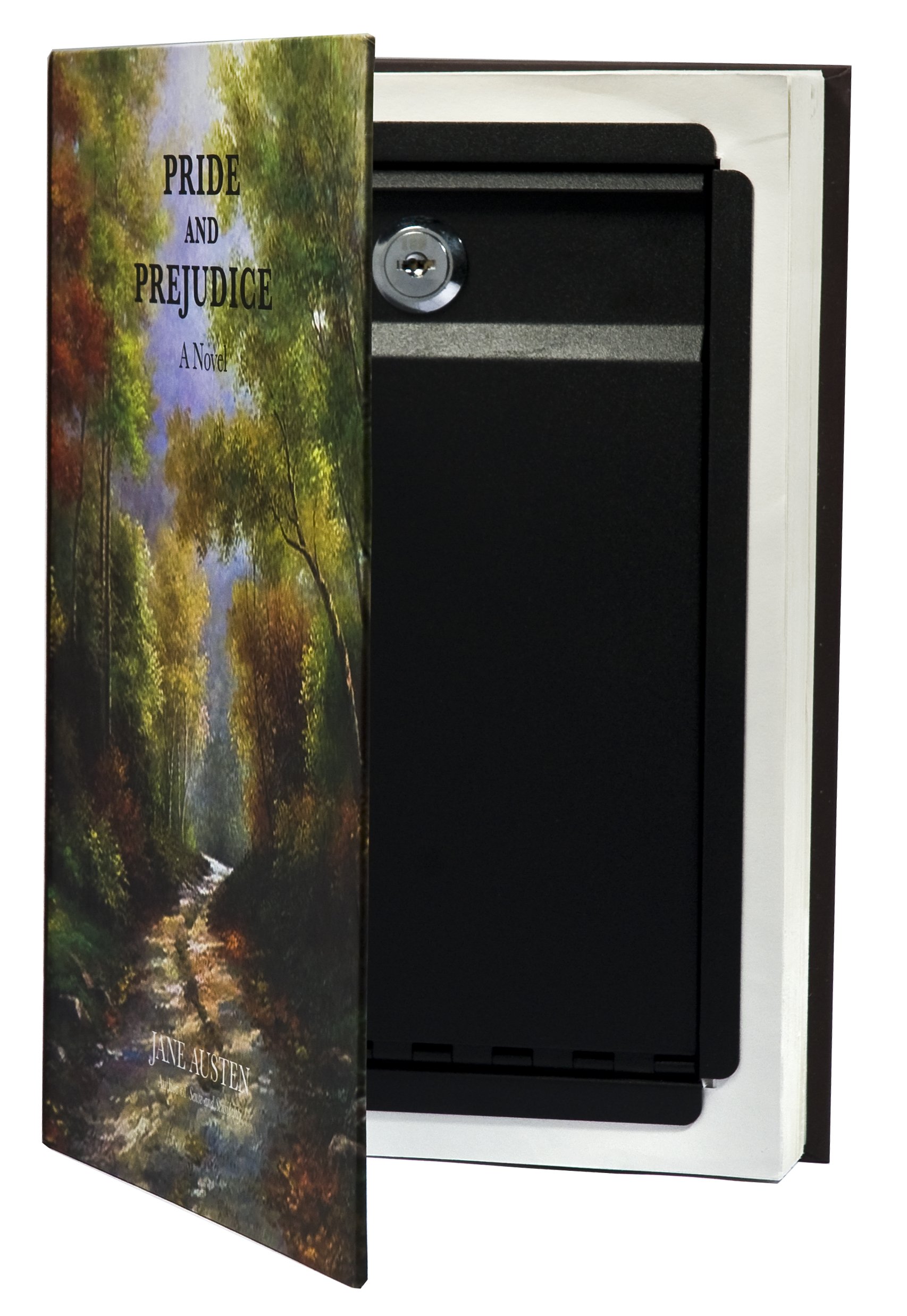 Barska Hidden Real Book Lock Box - Secure Storage for Valuables, Cash & Documents | Perfect for Home, Office & Travel Security