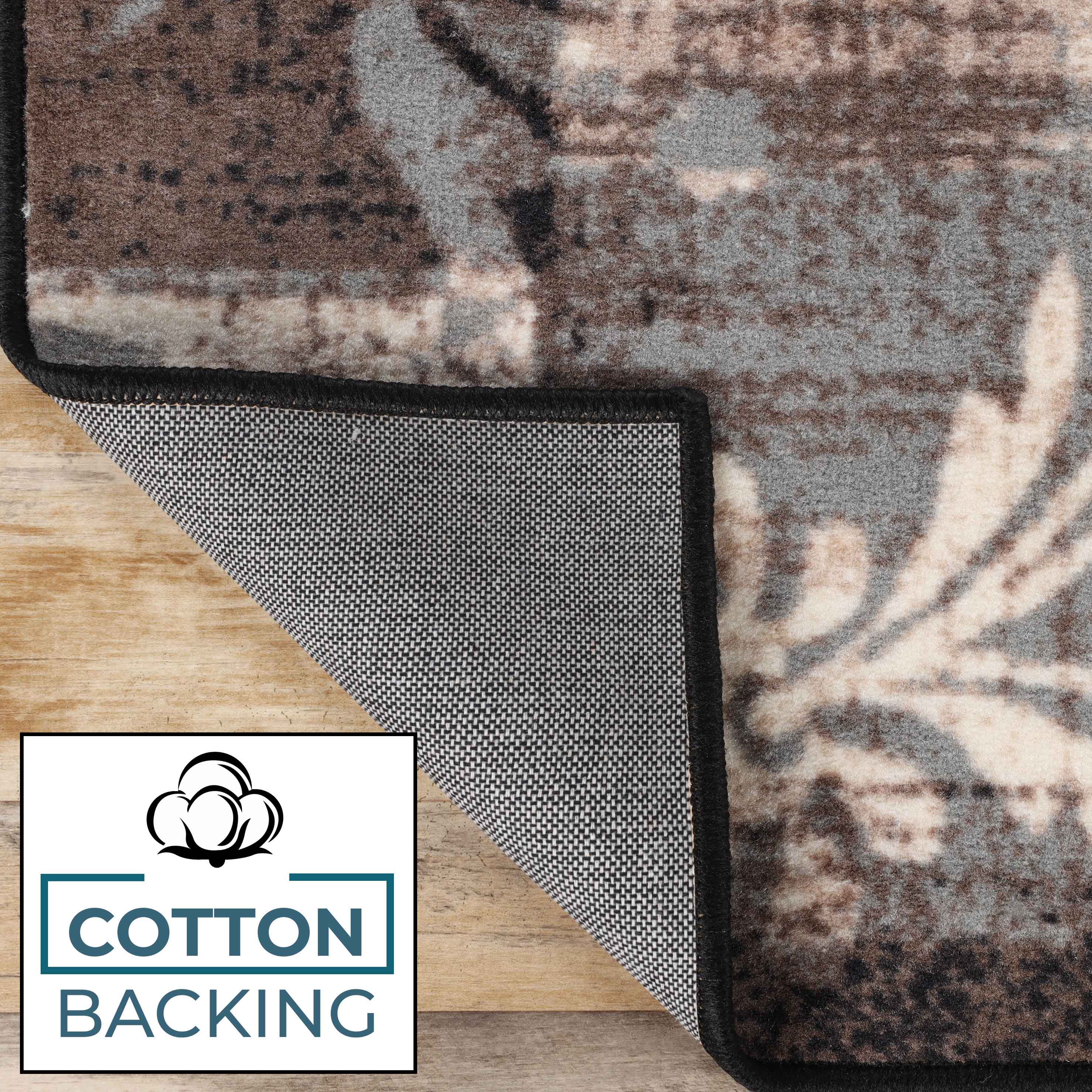 Stylish Pastiche Floral Patchwork Non-Slip Indoor Area Rug - Soft Comfort for Living Room, Bedroom & Nursery Decor
