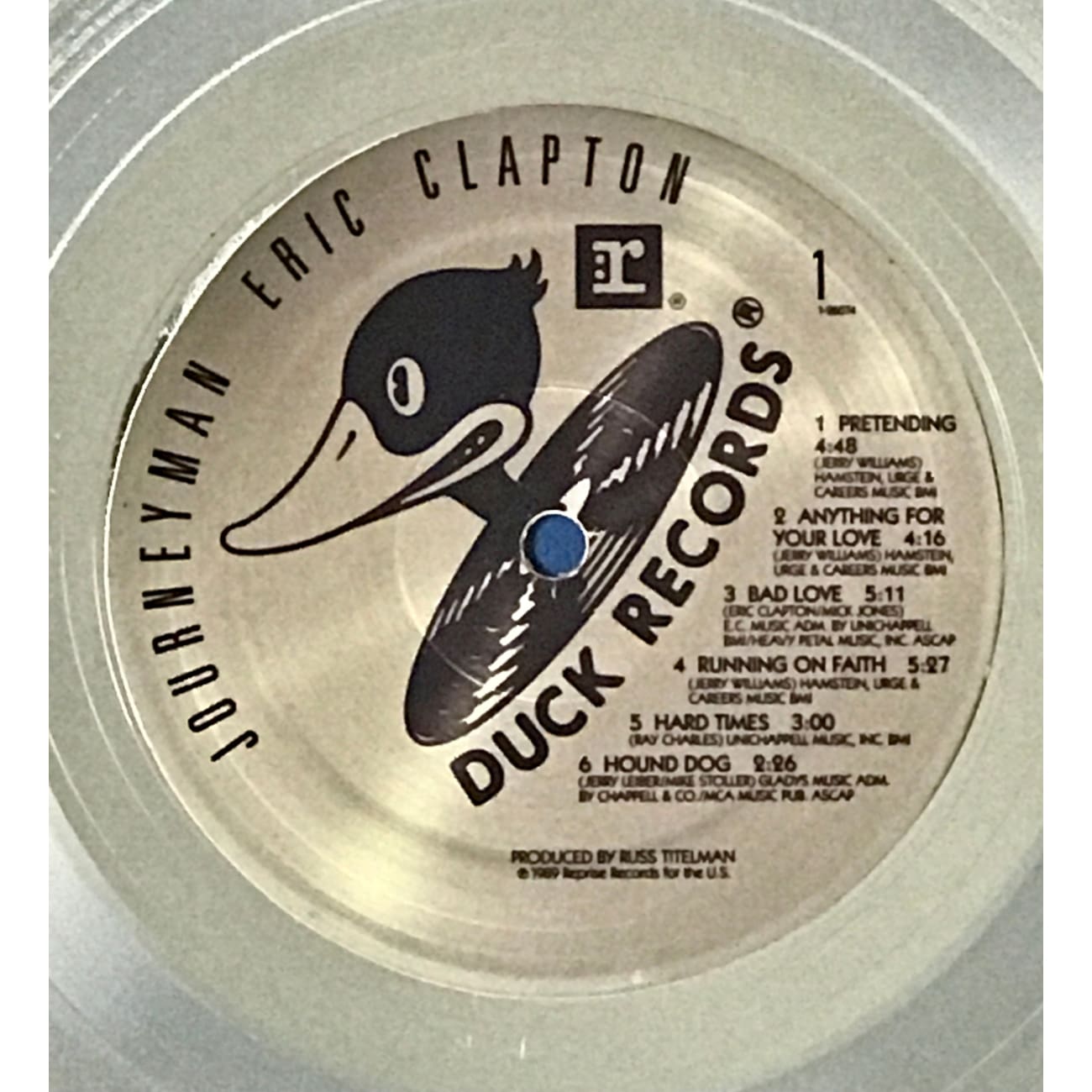Eric Clapton Journeyman RIAA Platinum Album Award - Certified Music Collectible for Fans & Memorabilia Enthusiasts - Perfect for Display in Music Rooms, Offices & Collections