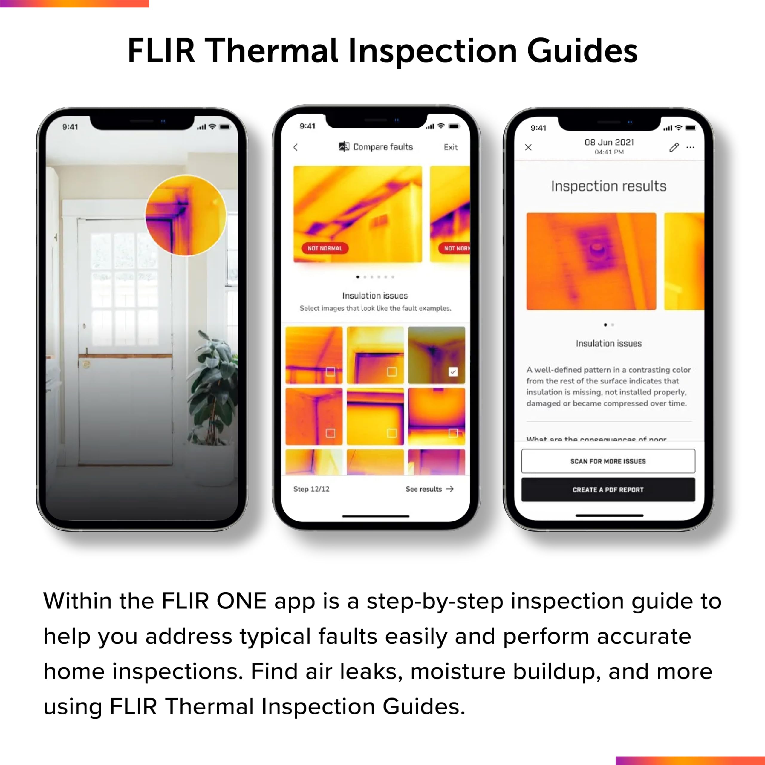FLIR ONE Edge - Wireless Bluetooth Thermal Imaging Camera for Smartphones | Compatible with iOS & Android | Home Inspection, HVAC, Electrical & Outdoor Adventures