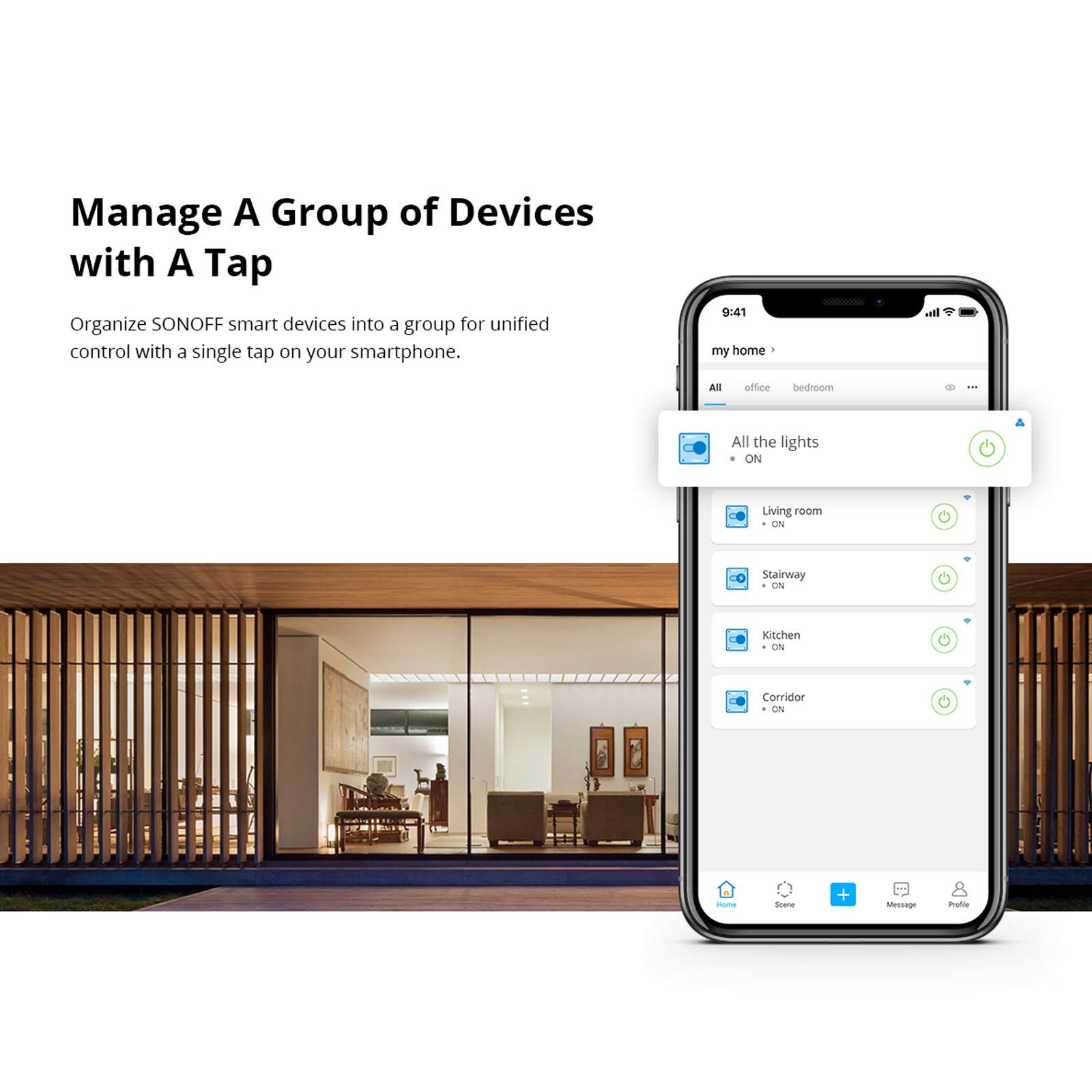SONOFF RFR2 WiFi Smart Switch with RF Receiver - Wireless Remote Control for DIY Smart Home Automation, Compatible with Alexa & Google Assistant, No Hub Required - Perfect for Lighting Control, Smart Appliances & Home Security Systems