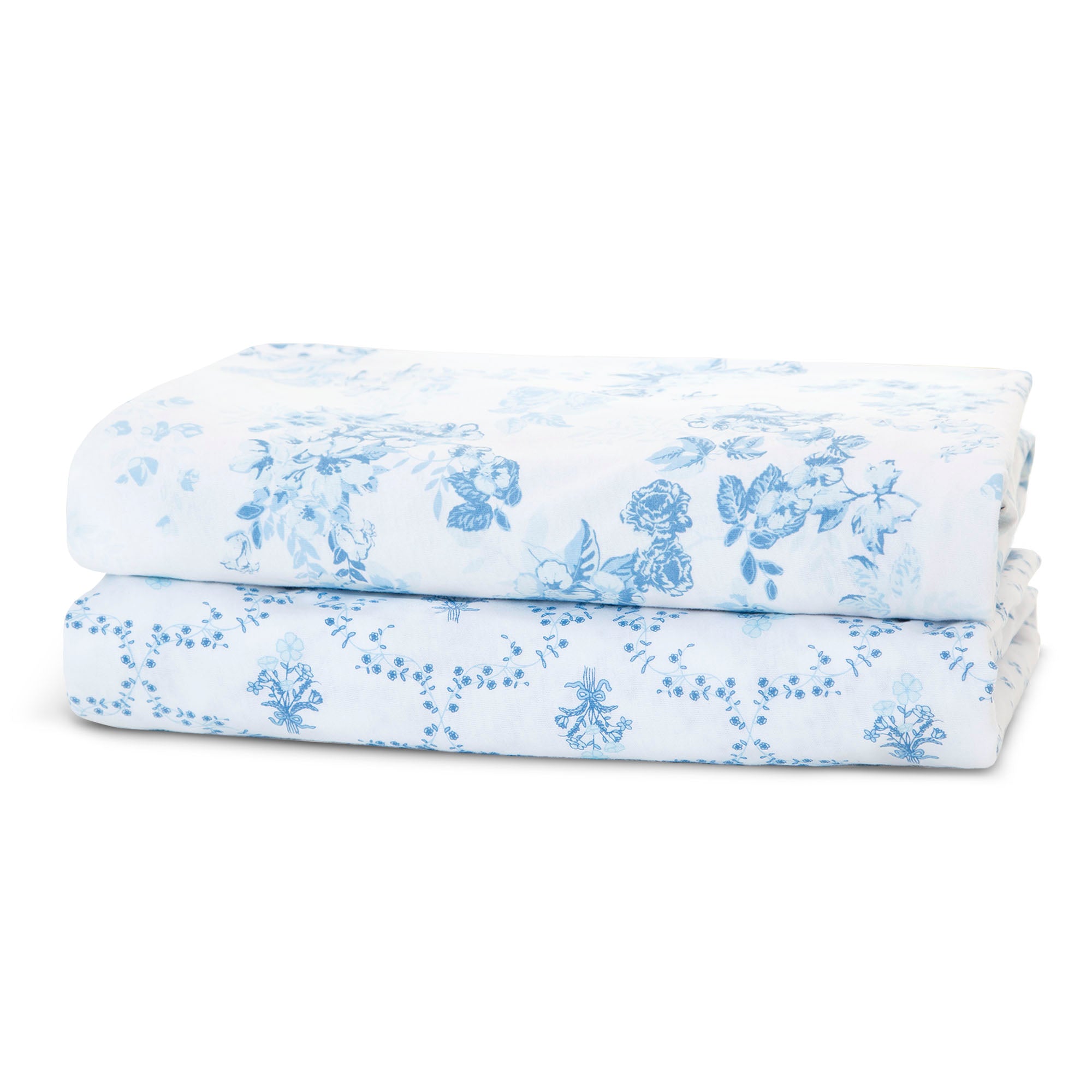 100% Organic Cotton Fitted Crib Sheets 2 Pack - Soft Baby Crib Bedding for Safe & Comfortable Sleep - Perfect for Nursery, Daycare & Travel