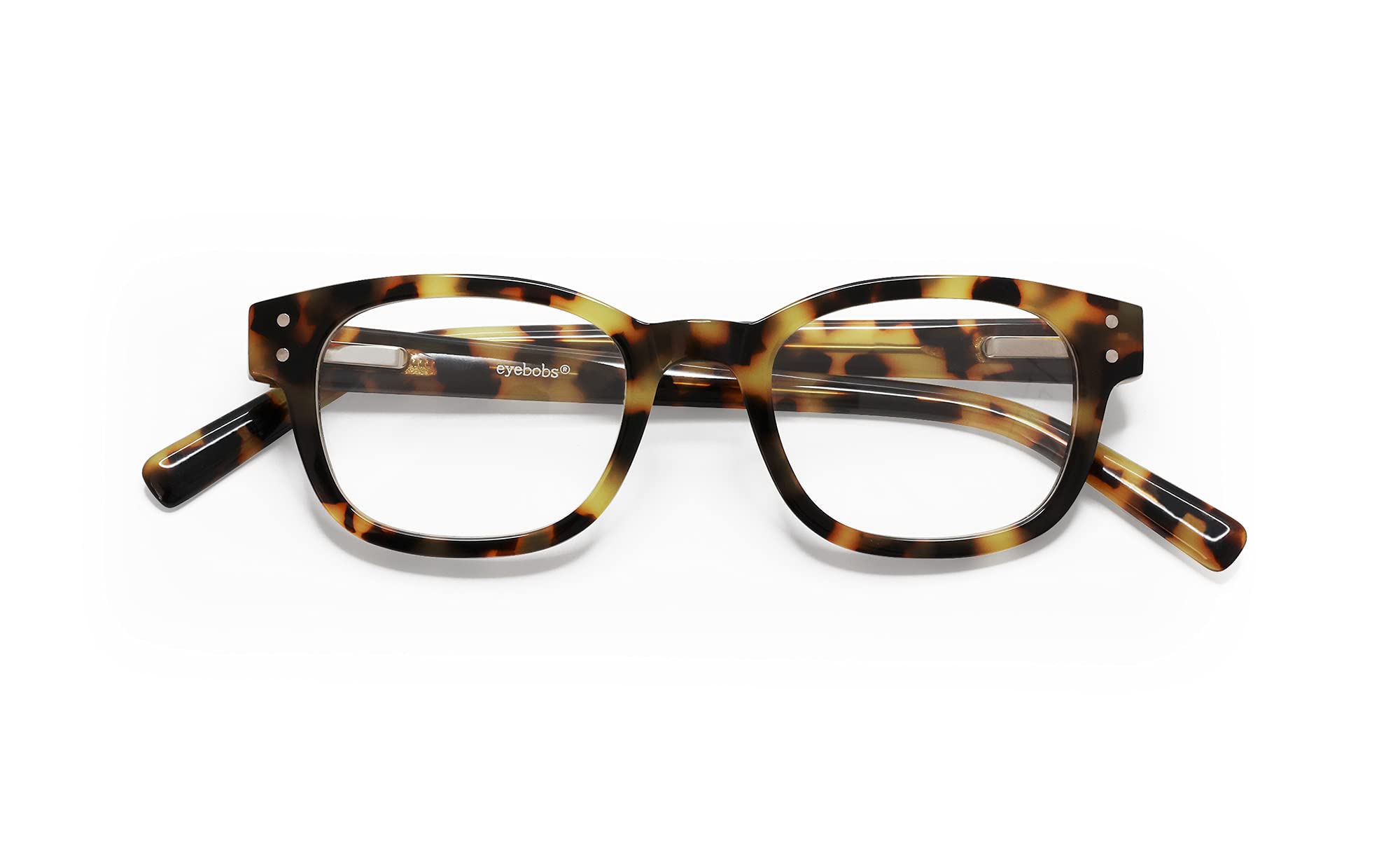 eyebobs - Biff (Narrow) | Premium Reading Glasses for Men & Women | Square Frame for Narrow Faces | 0x - 4.0x Strength | Perfect for Office, Reading & Computer Work