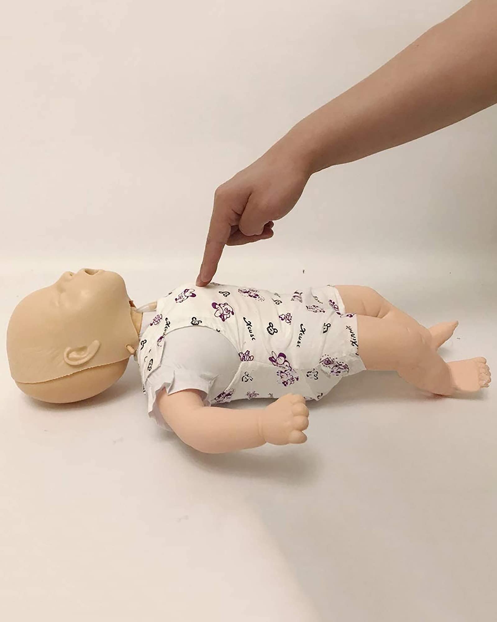 60Cm Baby CPR Training Manikin - PVC Infant Airway Obstruction & Resuscitation Model - Realistic CPR Practice Simulator for First Aid, Nursing, and Emergency Training