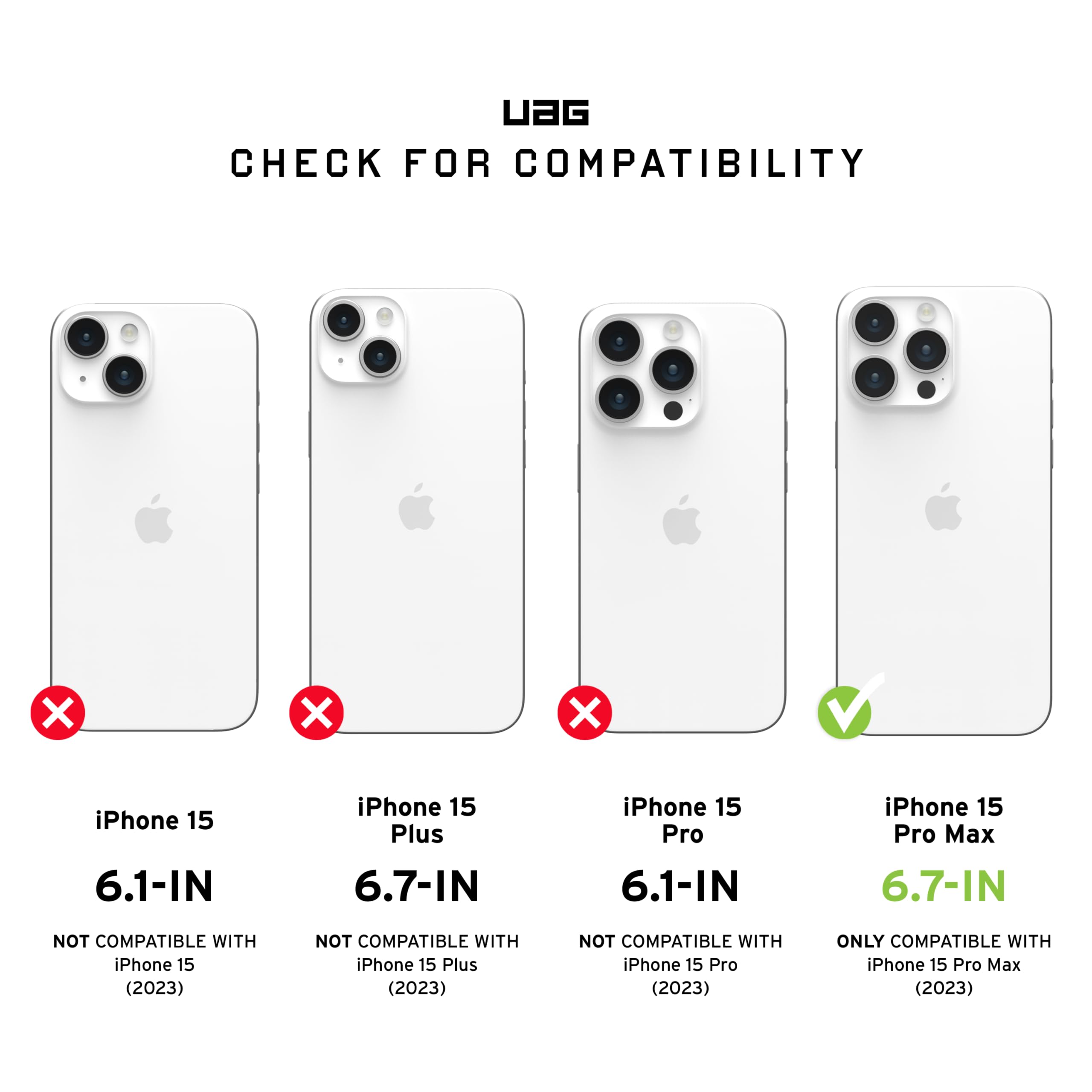 URBAN ARMOR GEAR UAG iPhone 15 Pro Max Case (6.7