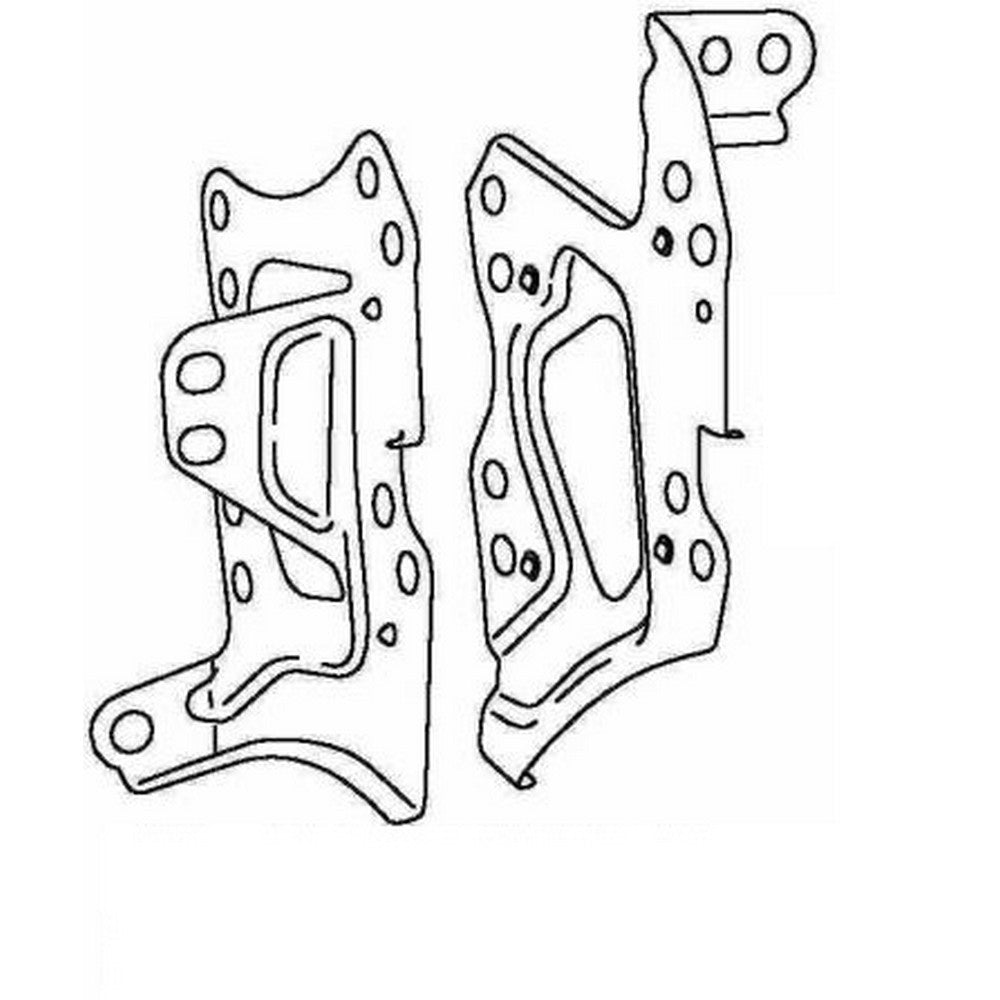 Toyota-Compatible Side Brackets for Wish 2003 & Newer Models - Perfect for Car Accessories Upgrade & DIY Installation