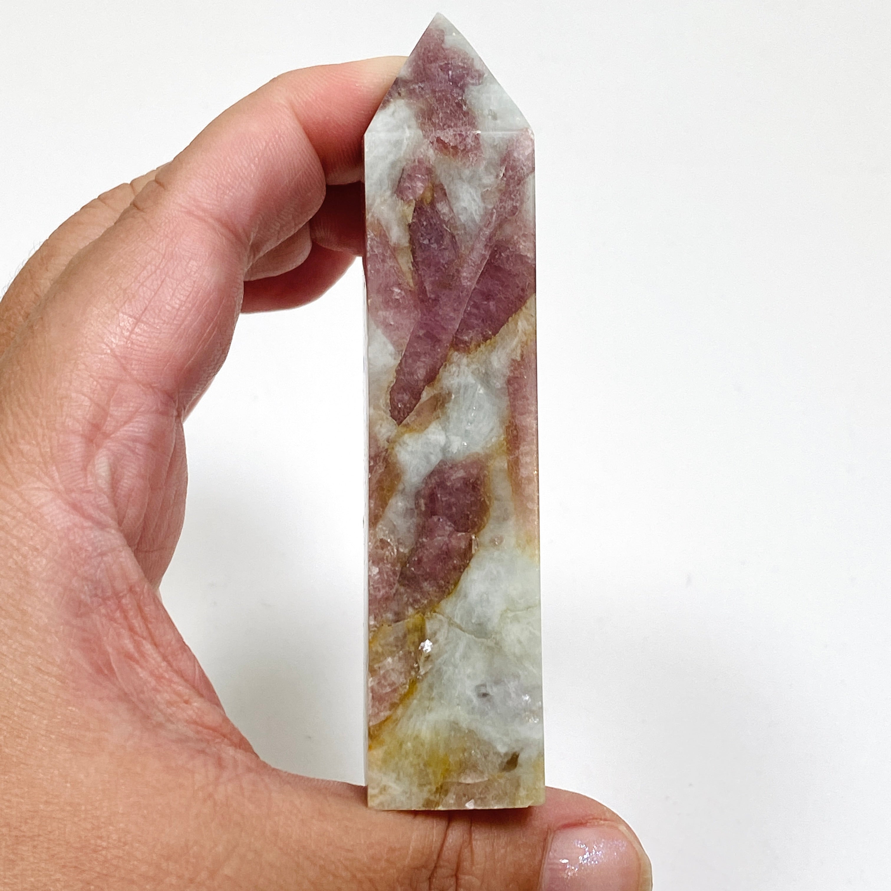 Natural Pink Tourmaline Quartz Point Crystal - PTT 02 for Healing, Meditation & Energy Work - Perfect for Home Decor, Reiki Practice & Spiritual Gifts