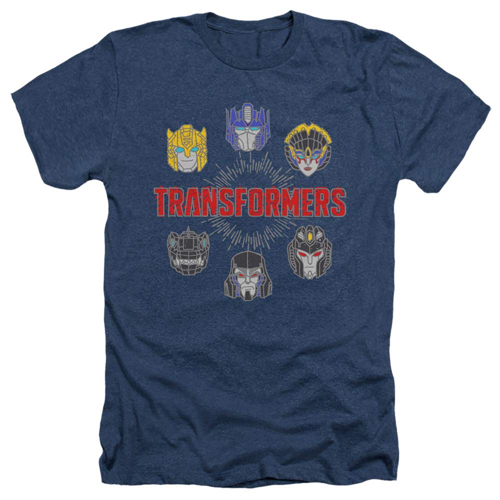 Transformers Robo Halo Unisex T-Shirt for Men & Women | Heather Grey Cotton Tee | Casual Wear & Cosplay Outfit | Perfect for Anime Fans, Comic Con & Everyday Fashion
