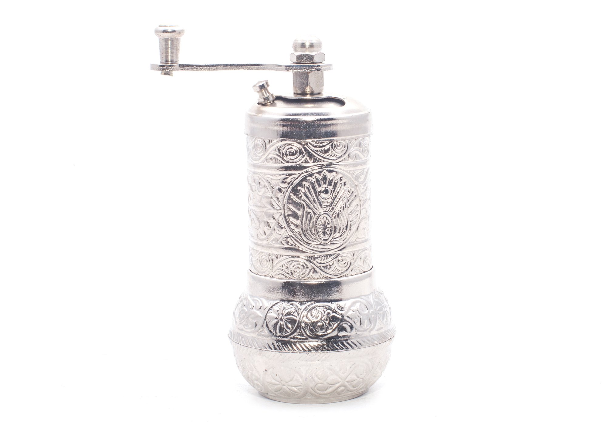 Premium Brass Turkish Coffee Grinder Mill - Handmade Traditional Spice & Coffee Grinder (X-Large Size) by MyTurkishMall - Perfect for Home Brewing, Gifts & Turkish Coffee Ceremonies