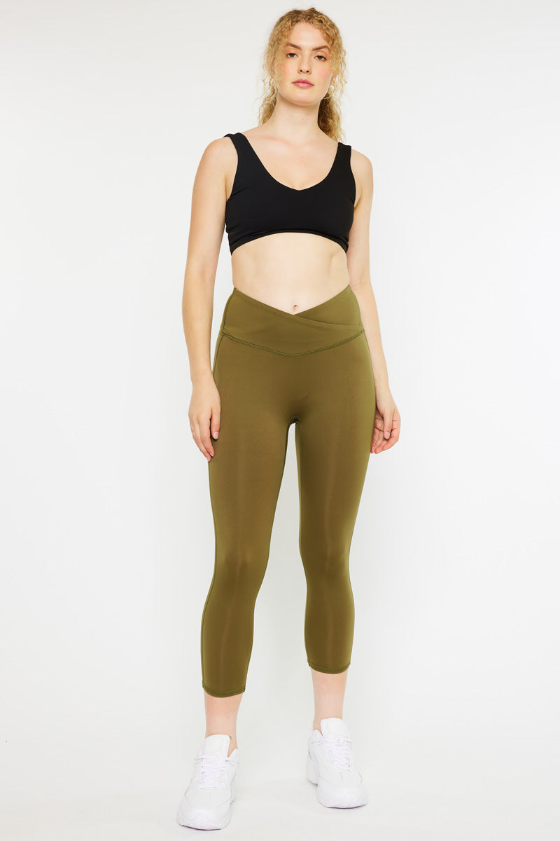Venus Mid Rise Active Leggings for Women - High Waist Yoga Pants with Pockets - Perfect for Workout, Running, Gym & Lounge Wear