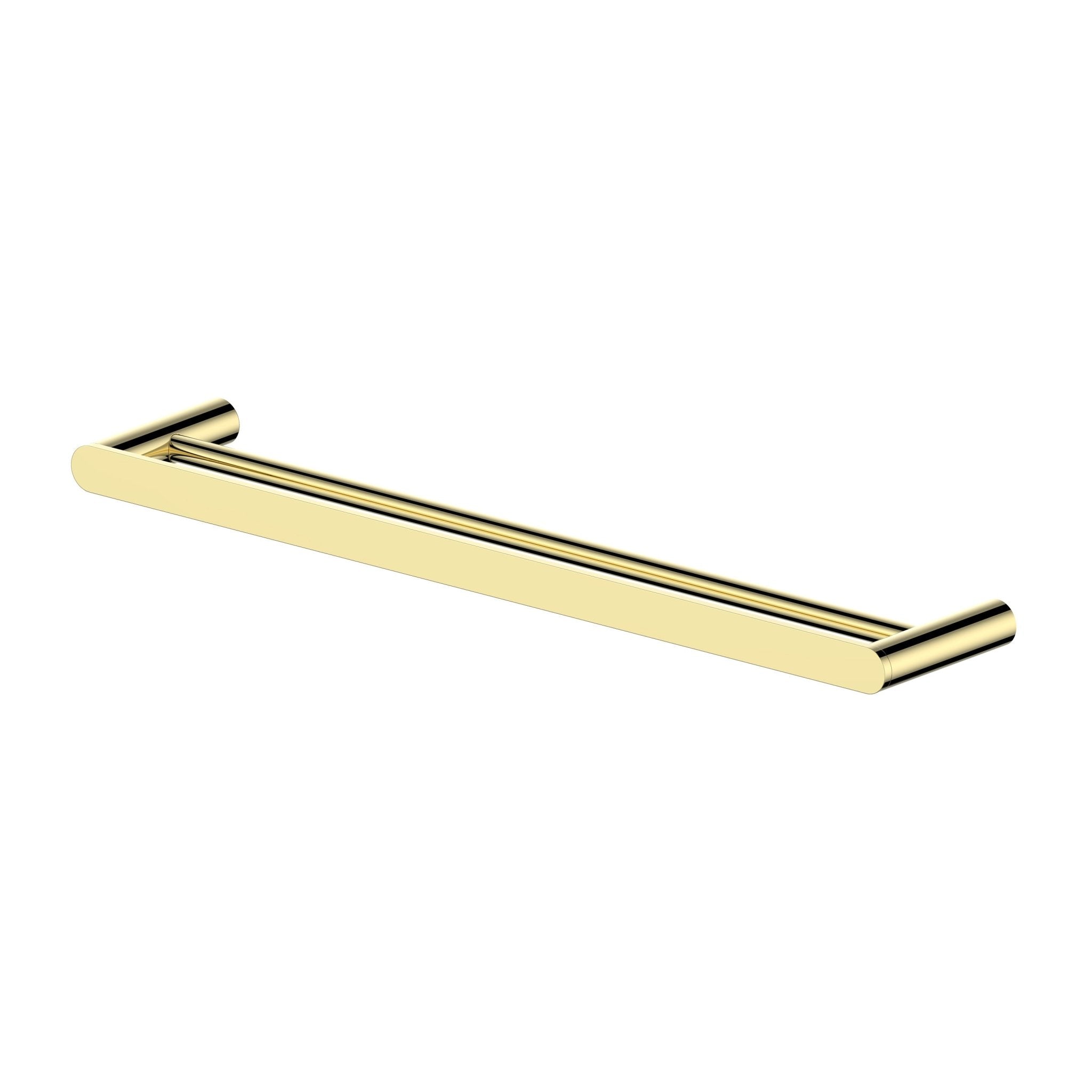 ZLINE Crystal Bay Double Towel Rail in Polished Gold - Premium Bathroom Towel Holder for Spa, Hotel & Luxury Home Decor (CBY TRD)