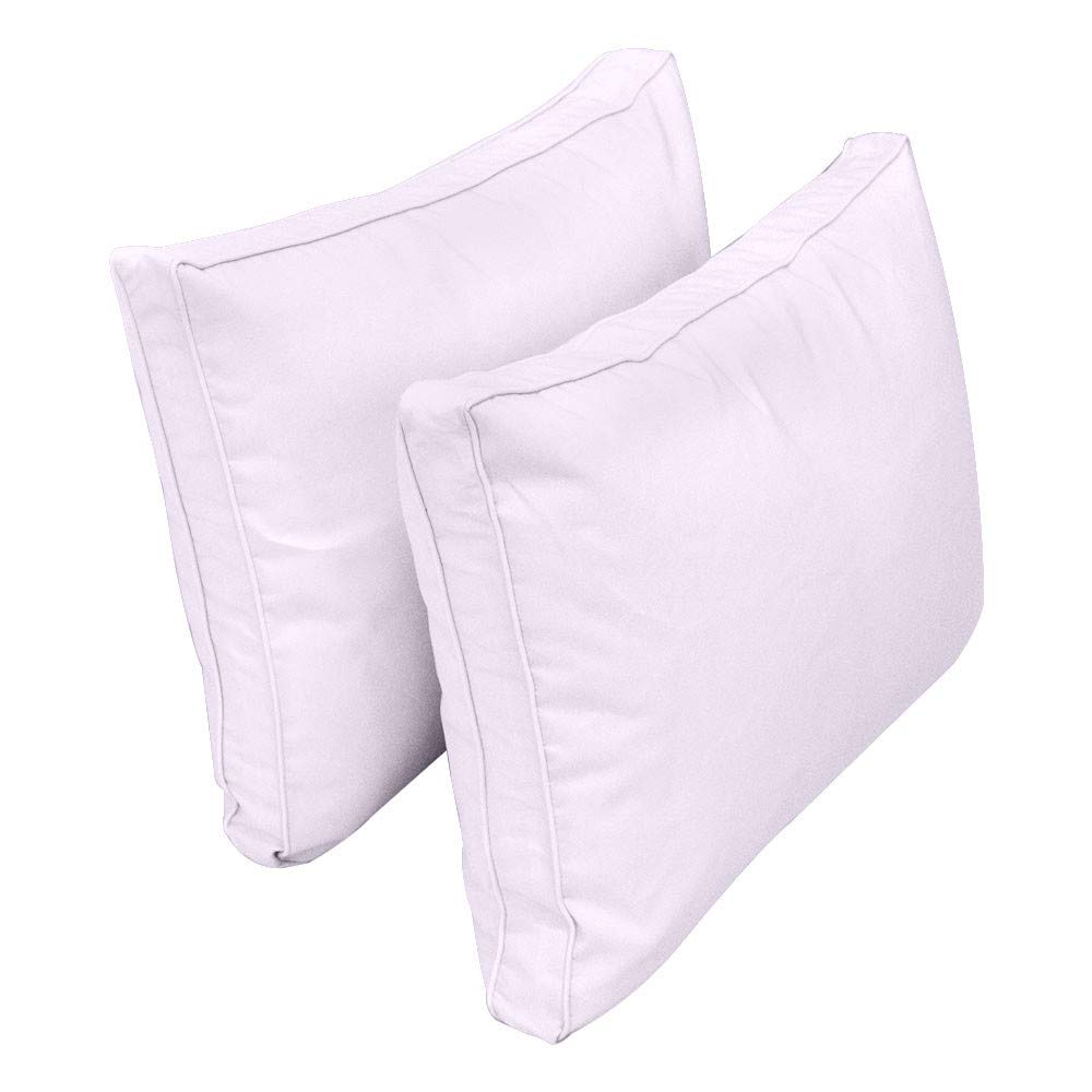 Prolinemax Outdoor Style 1 Twin-XL Piped Trim Daybed Mattress Bolster Pillow Fitted Cover - Waterproof & Breathable Fabric for Patio, Sunroom or Guest Bedroom AD107