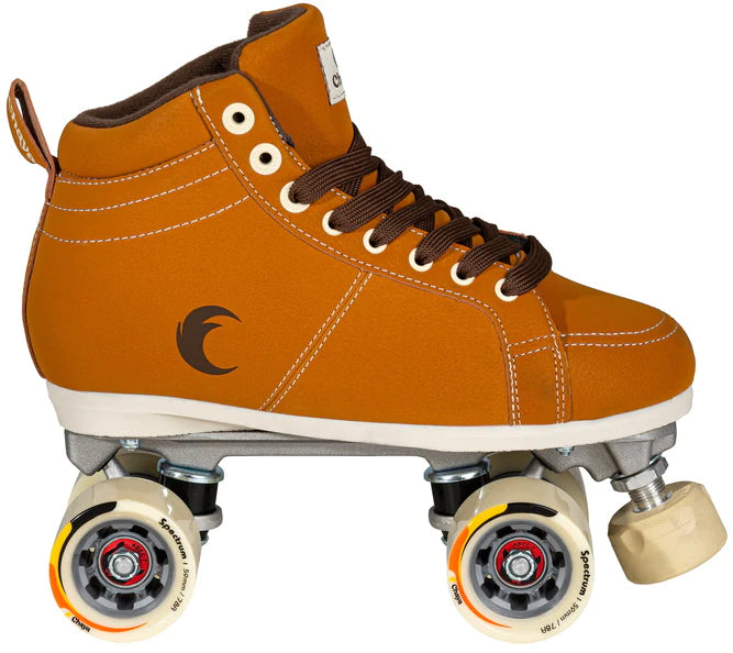 Chaya Cappuccino Roller Skates for Women & Men - Premium Outdoor & Indoor Quad Roller Skates with Comfortable Padding - Perfect for Rink, Park, Fitness & Street Skating