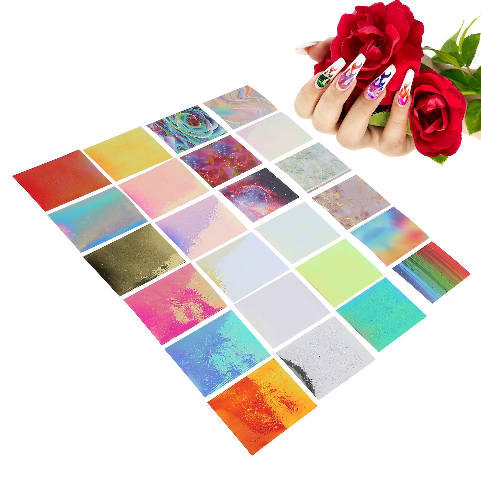 Professional Nail Art Decals - Easy to Use Nail Stickers for Salon & Home Manicures - Perfect for DIY Nail Designs, Body Art & Special Occasions