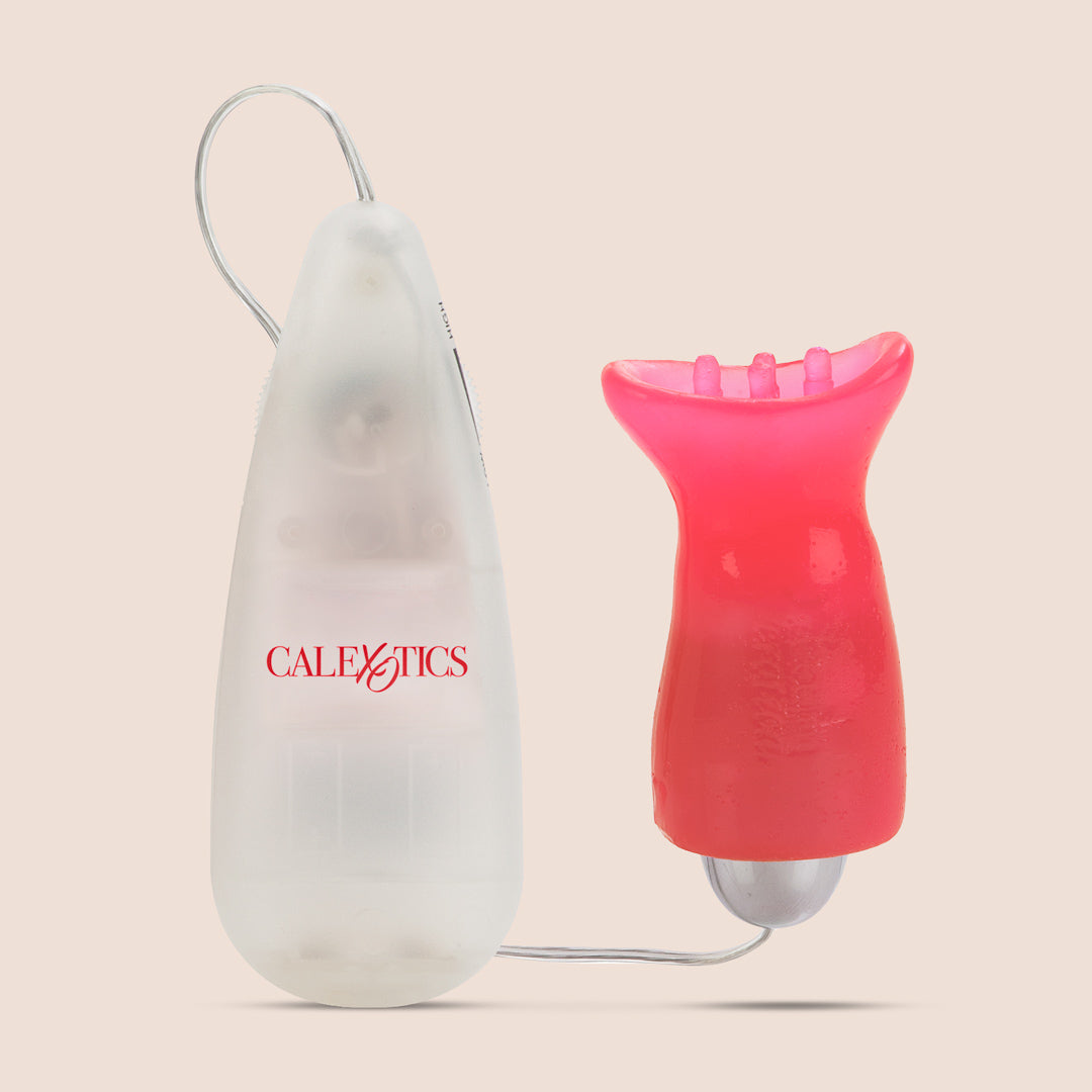 CalExotics P—ssy Pleaser™ Clit Stimulator with Wired Remote Control - Powerful Clitoral Vibrator for Solo Play & Couples Use