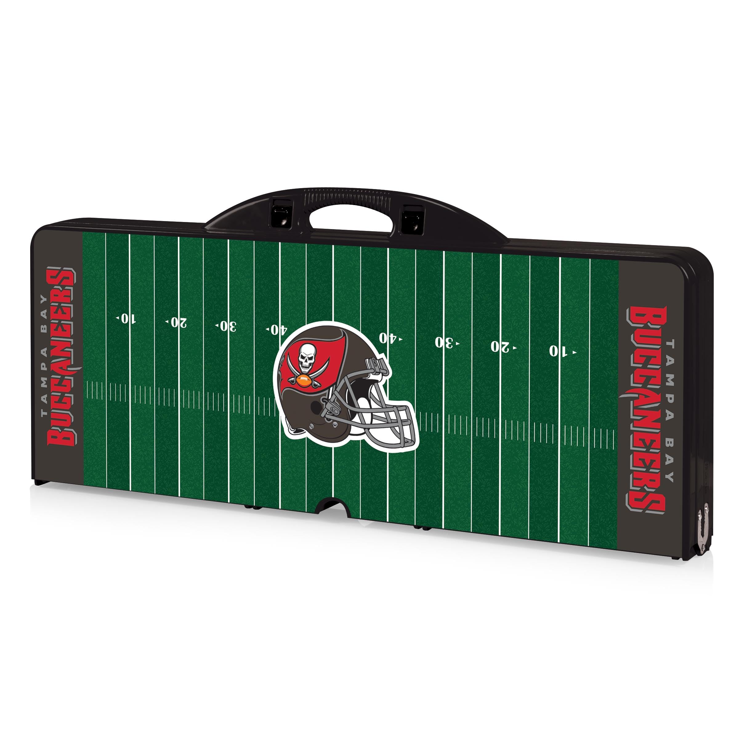 PICNIC TIME NFL Portable Folding Picnic Table with Seats & Umbrella - Outdoor Tailgating, Camping, Beach & Backyard Gatherings