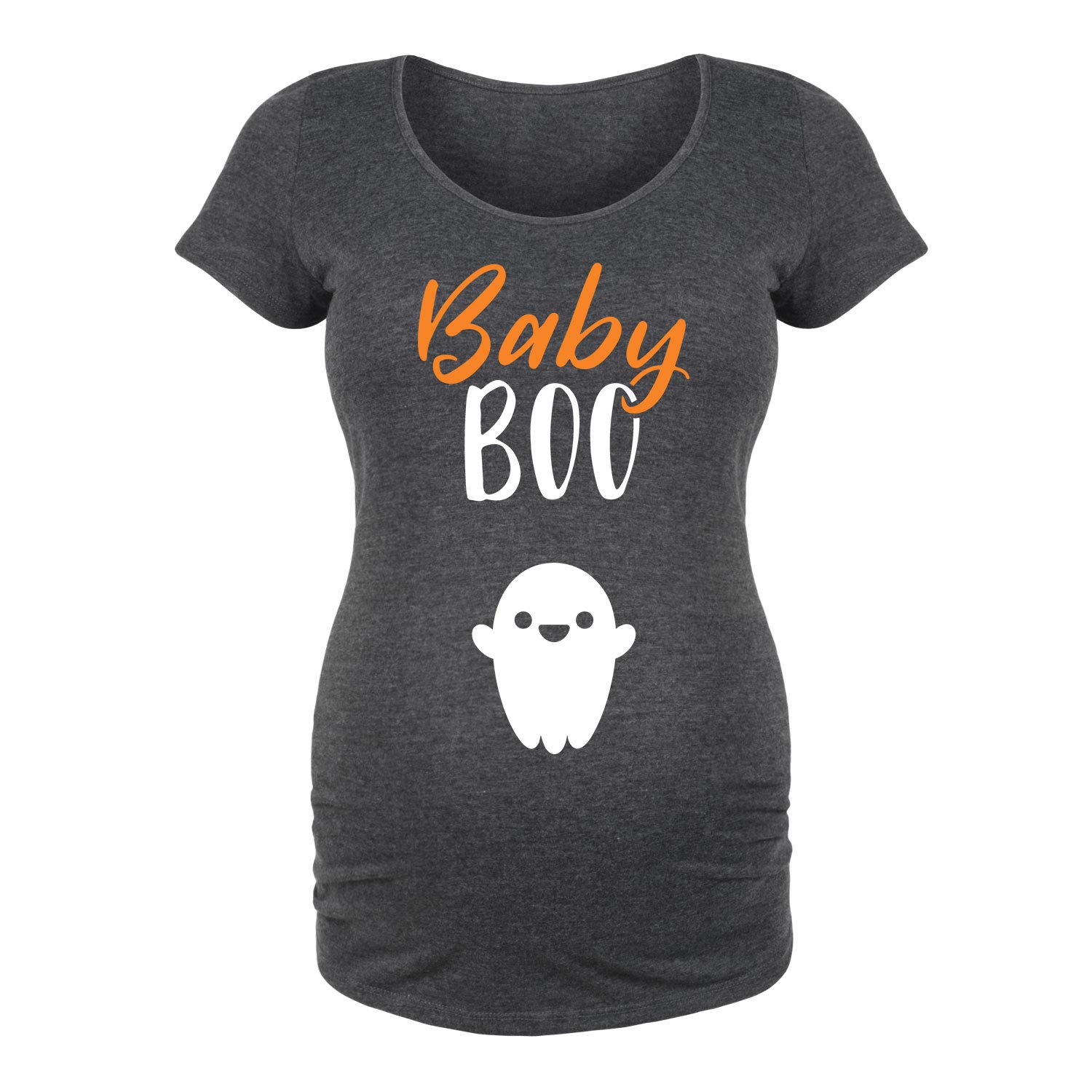 Bloom Maternity Baby Boo Scoop Neck Maternity T-Shirt for Pregnant Women - Comfortable Stretchy Pregnancy Top for Everyday Wear & Nursing