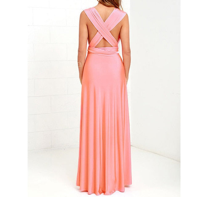 Boho Convertible Maxi Dress for Women - Versatile Summer Beach & Club Wear