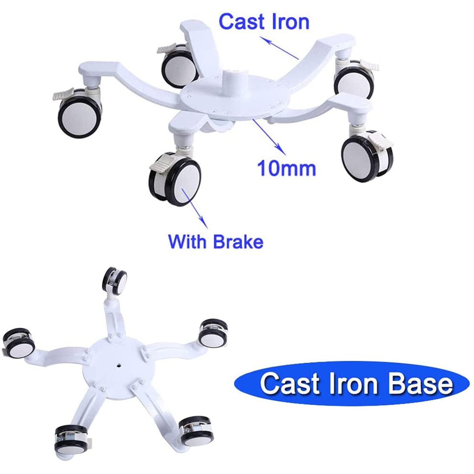 Adjustable Stainless Steel IV Pole with Wheels & Tray - Portable Infusion Stand for Home Care, Hospitals & Clinics - Ideal for Elderly Patients, IV Therapy & Medical Treatments