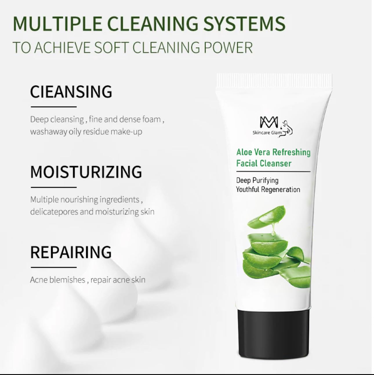 MM Natural Skincare Aloe Vera Face Wash - Deep Cleansing & Hydrating Korean Formula for Radiant Skin | Removes Impurities, Controls Oil & Soothes Sensitive Skin | Anti-Aging Benefits with Organic Aloe | Perfect for Daily Skincare Routine & Post-Workout Refresh
