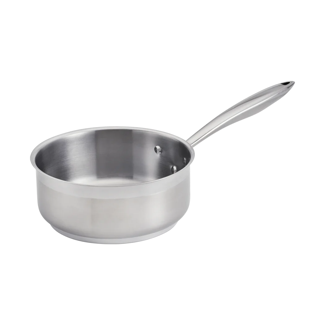 Thermalloy 8-Inch Stainless Steel Sauce Pan with Lid - Professional Grade Cookware for Boiling, Simmering & Sauce Making - Perfect for Home Kitchen & Restaurant Use
