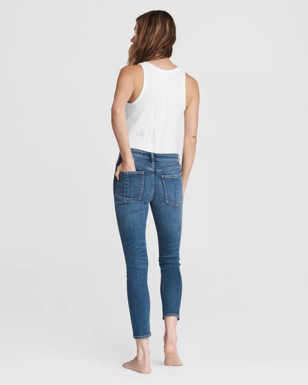 Cate Mid Rise Skinny Jeans for Women - Stretch Denim Pants, Comfortable & Trendy Clover Wash | Perfect for Casual Wear, Office & Night Out
