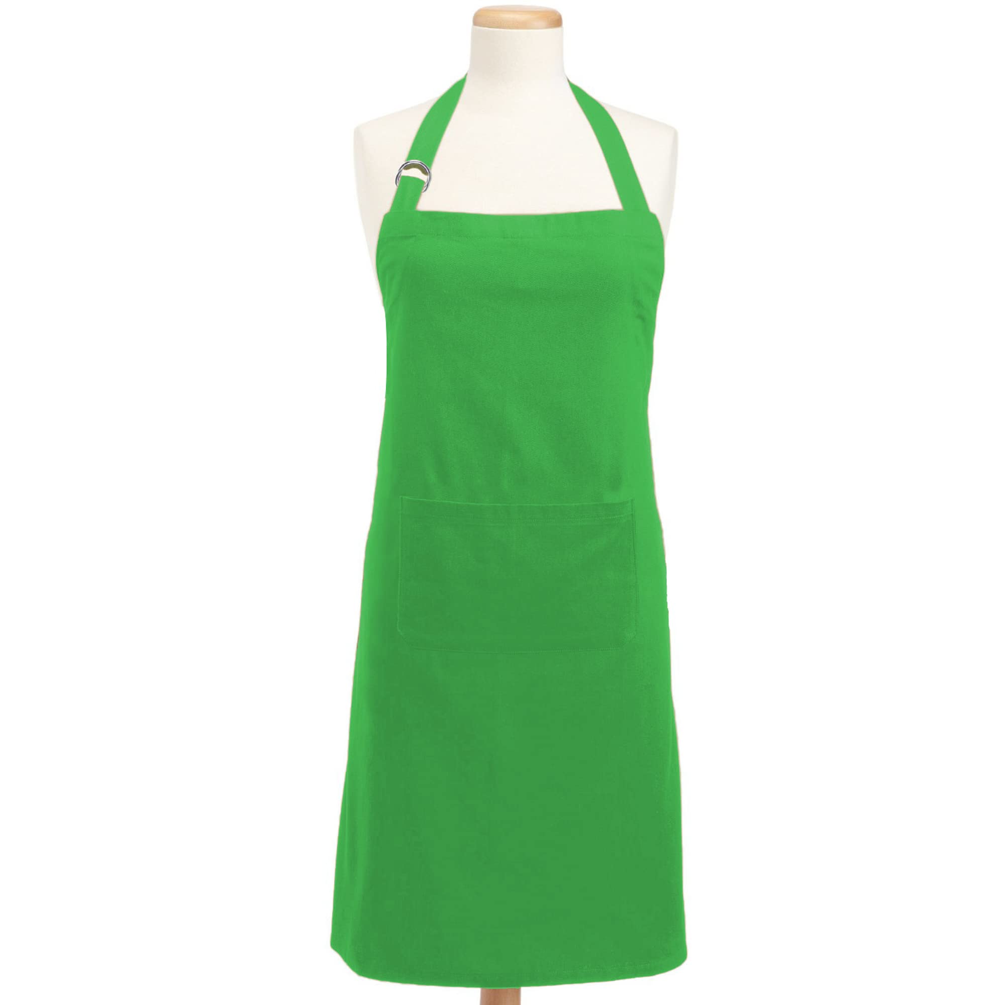 DII Everyday Basic Kitchen Collection - Chef Apron in Neon Green | Premium Cooking Apron for Chefs, Bakers & Home Cooks | Perfect for Cooking, Baking, Grilling & Kitchen Work