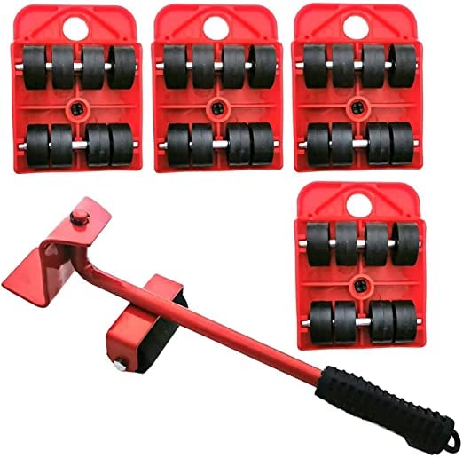 Umang Heavy Duty Furniture Mover & Lifter Set - 360° Rotatable Pads with Moving Wheels Kit for Easy Home Shifting | Perfect for Living Room, Bedroom & Office Furniture Rearrangement