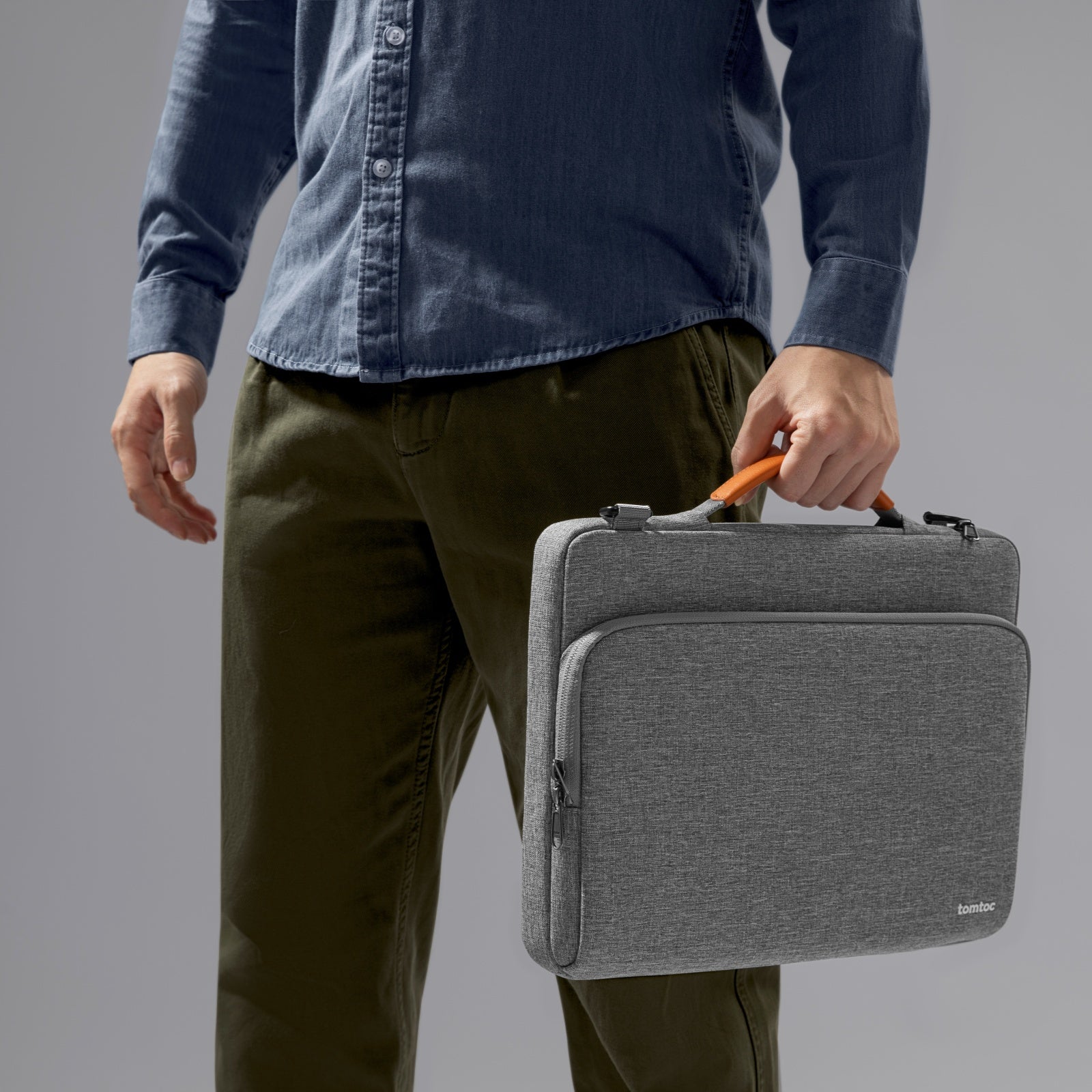 Defender A40 Laptop Shoulder Bag for 14 Inch MacBook Pro - Waterproof & Shockproof Computer Briefcase - Perfect for Business Travel, Commuting & College Students