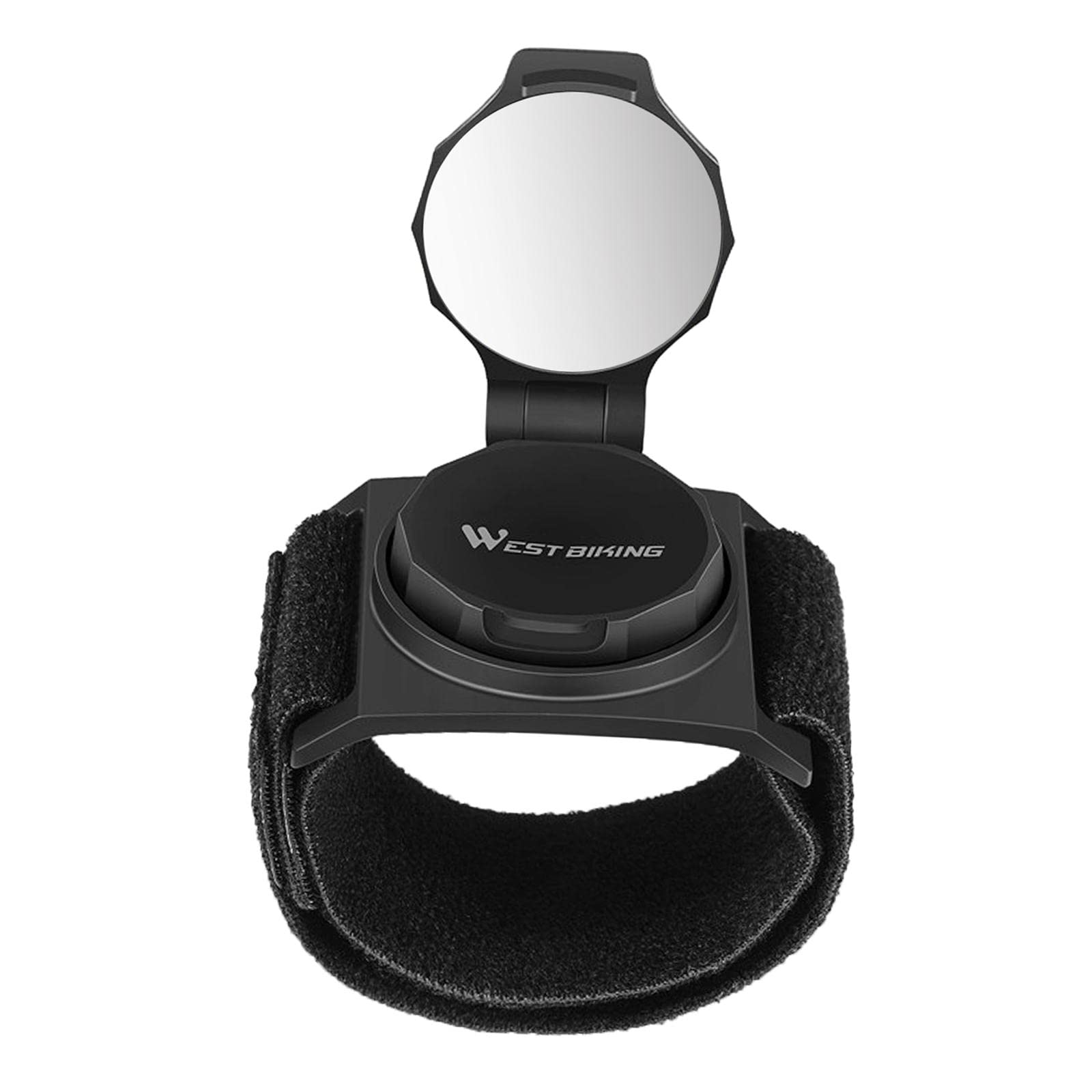 Fancyes Bike Wide Angle Cycling Wrist Guards & Rearview Mirror for Mountain & Road Bikes - Durable Wristbands for Safe Cycling, Commuting, and Outdoor Adventures