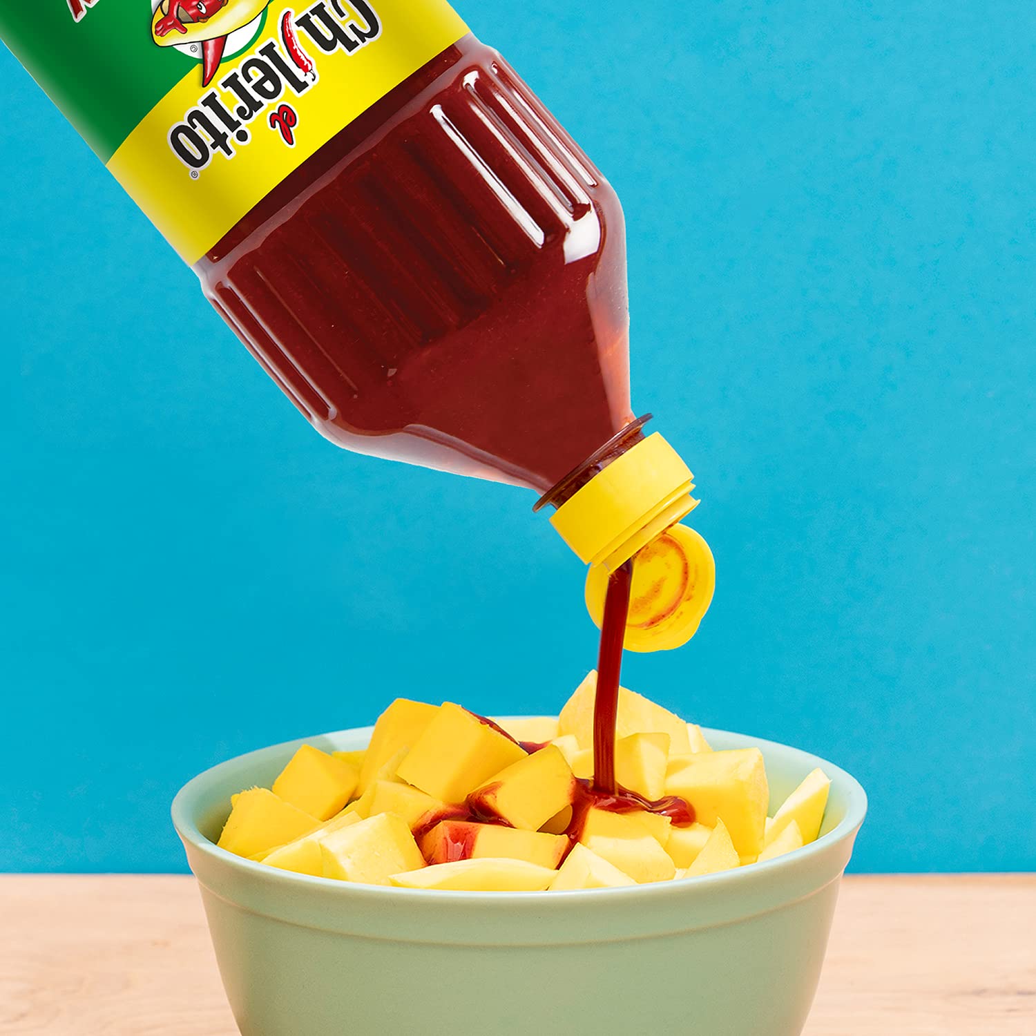 El Chilerito Chamoy Sauce 33.8 Fl Oz (1 Liter) - Authentic Mexican Hot & Sweet Fruit Sauce - Perfect for Fruits, Snacks, Micheladas & Drinks - Great for Parties, BBQ & Mexican Cuisine