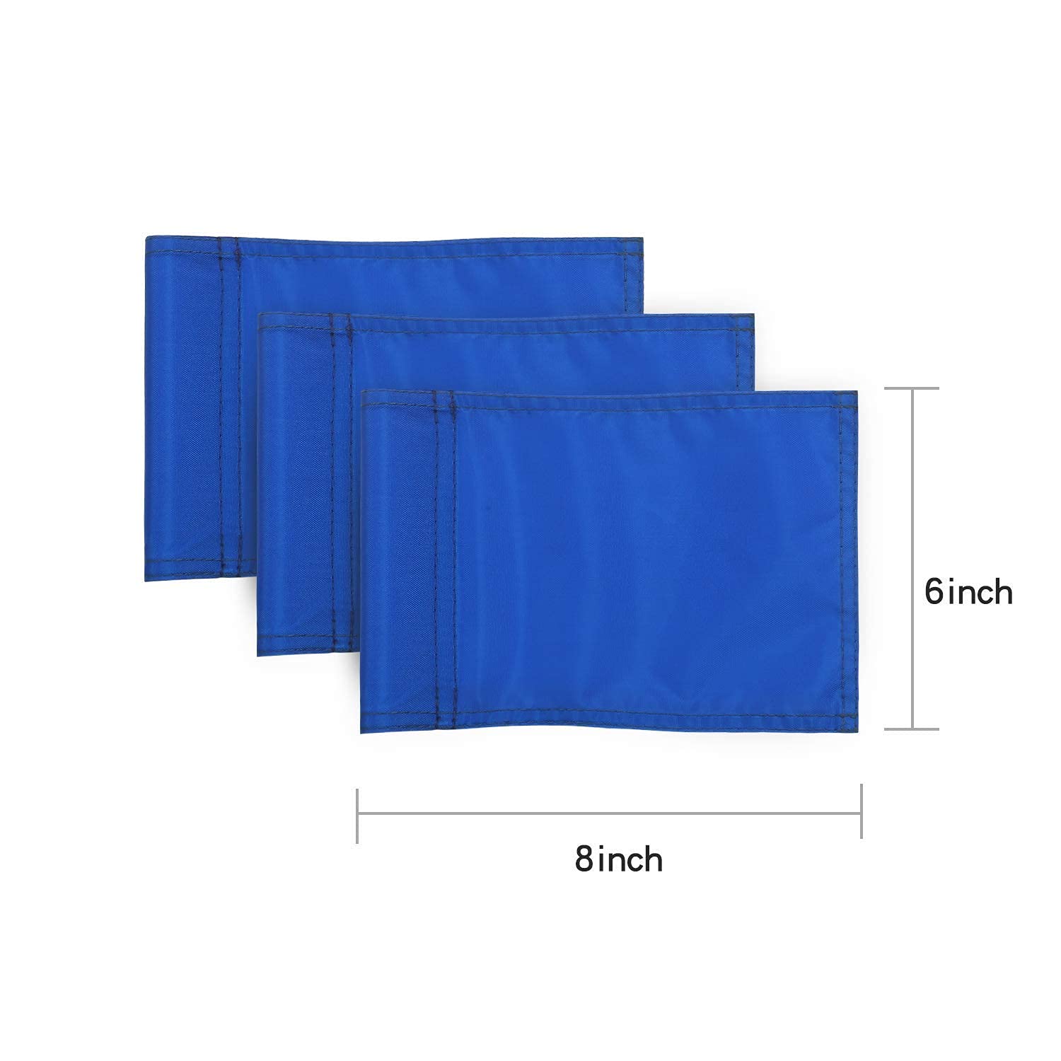 KINGTOP 3ft Golf Flagstick Mini - 2-Section Design Putting Green Flag for Yard Practice | Golf Pin Flags Set (4-Pack) | Perfect for Backyard Putting Greens & Indoor Golf Training
