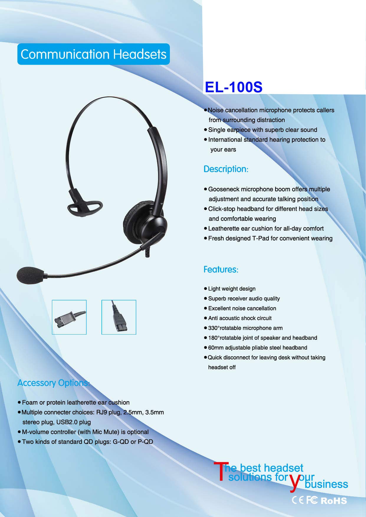 Affordable USB Single Ear Noise Cancelling Headset for Office, Call Center, Softphones, Laptops & Computers - Perfect for Remote Work, Customer Service & Online Meetings