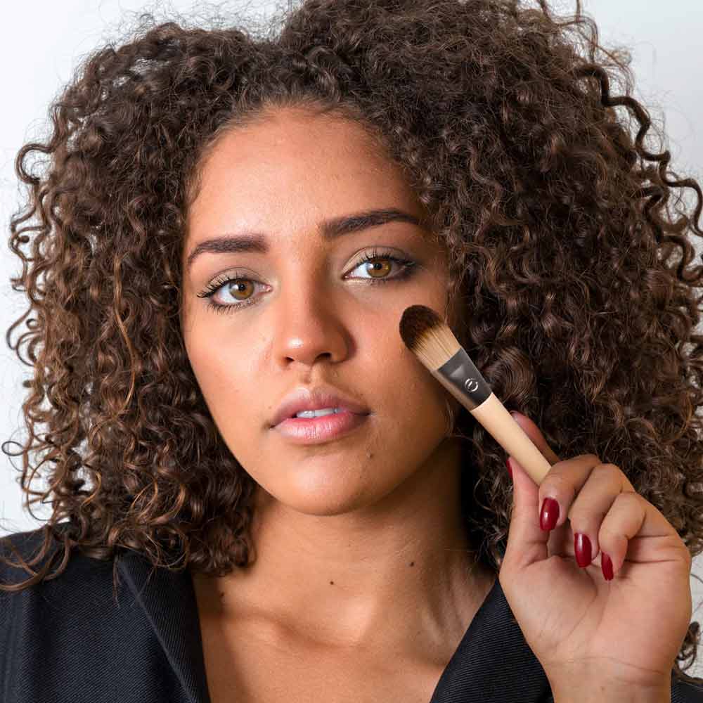 EcoTools Makeup Brush Set for Foundation - Soft Vegan Bristles, Cruelty-Free & Eco-Friendly - Perfect for Liquid, Powder & Cream Foundation Application