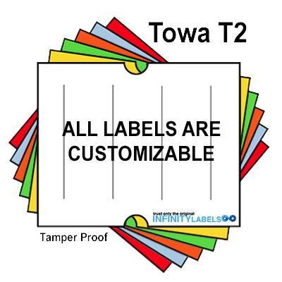 Towa GL Compatible Pink Labels for Price Guns - 180,000 Count with Security Cuts | Retail & Warehouse Use