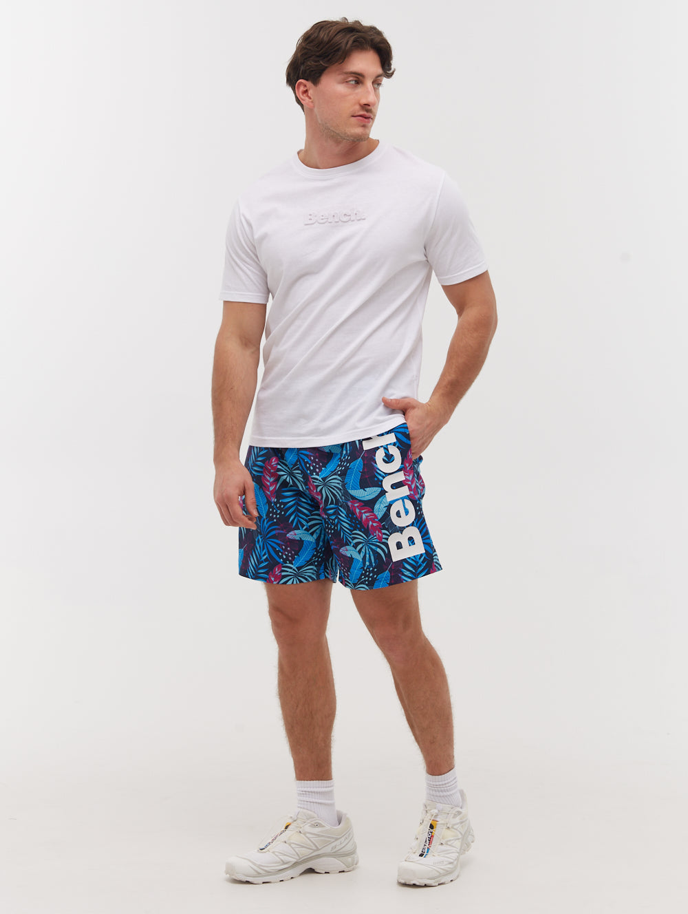 Paradise Tropical Swim Shorts for Men - Quick Dry Beach Swim Trunks with Pockets - Perfect for Swimming, Surfing & Summer Vacations