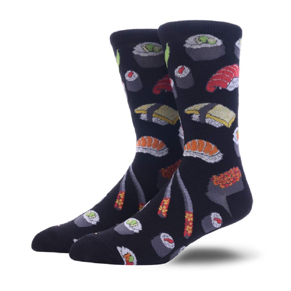 Men's Fun Crew Socks - Colorful Cotton Casual Dress Socks for Work, Party & Everyday Wear | Novelty Socks for Gifts & Fashion