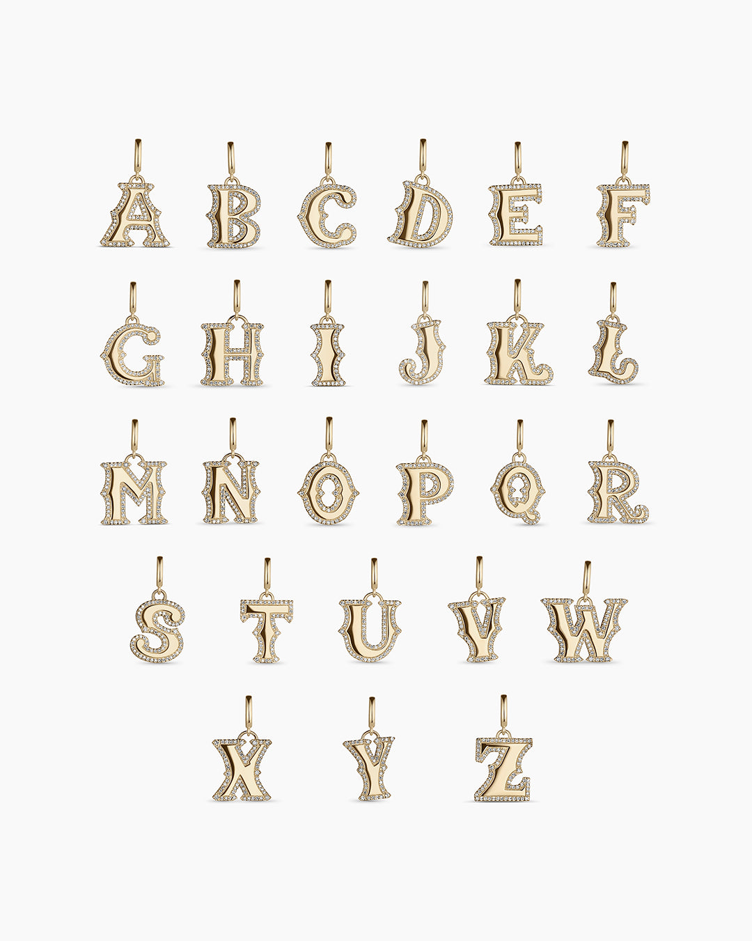Diamond Era Alphabet Charm - Elegant Initial Pendant Necklace for Women, Personalized Jewelry Gift for Her, Perfect for Birthdays, Anniversaries & Special Occasions