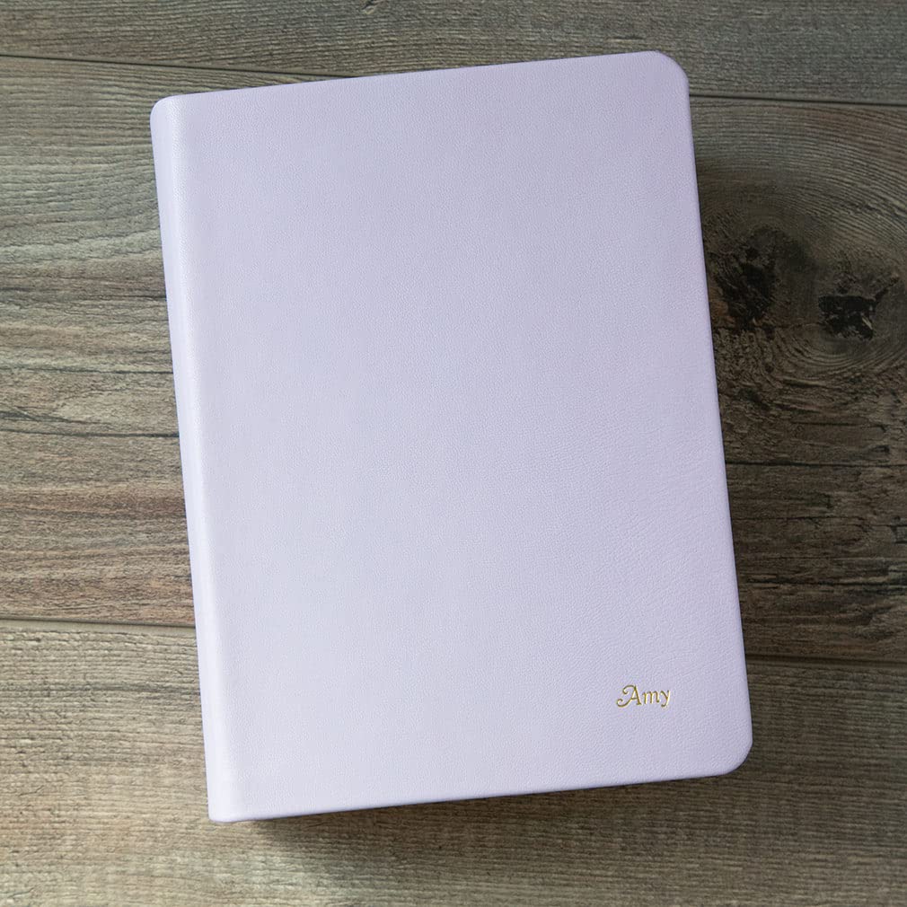 Hand-Bound Lavender Purple Genuine Leather Holy Bible KJV - Fully Customizable LDS Scriptures with Footnotes, Bible Dictionary & Topical Guide | Perfect for Latter-Day Saints Study, Worship & Gift Giving