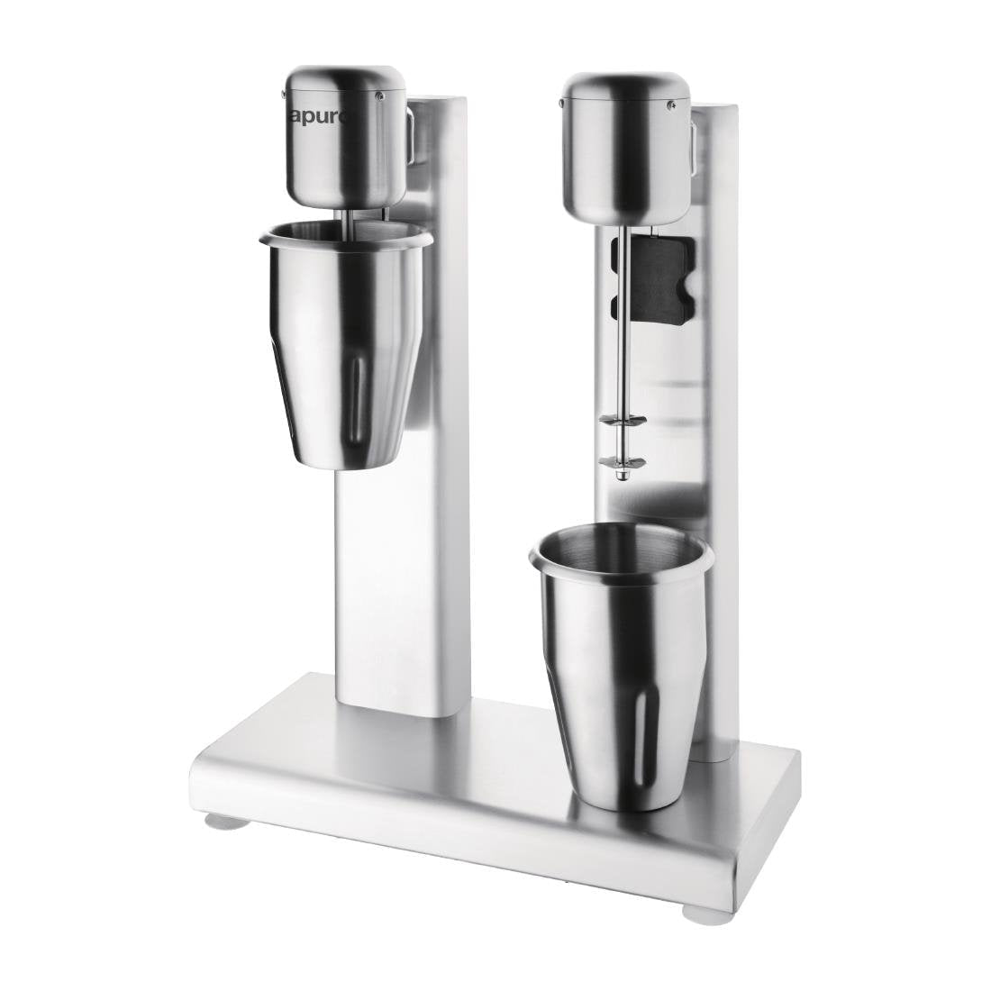 Apuro Double Milkshake Maker - Professional Blender for Thick Milkshakes, Smoothies & Frozen Drinks - Perfect for Home, Cafes & Dessert Shops (BPA-Free, 2 Stainless Steel Cups)