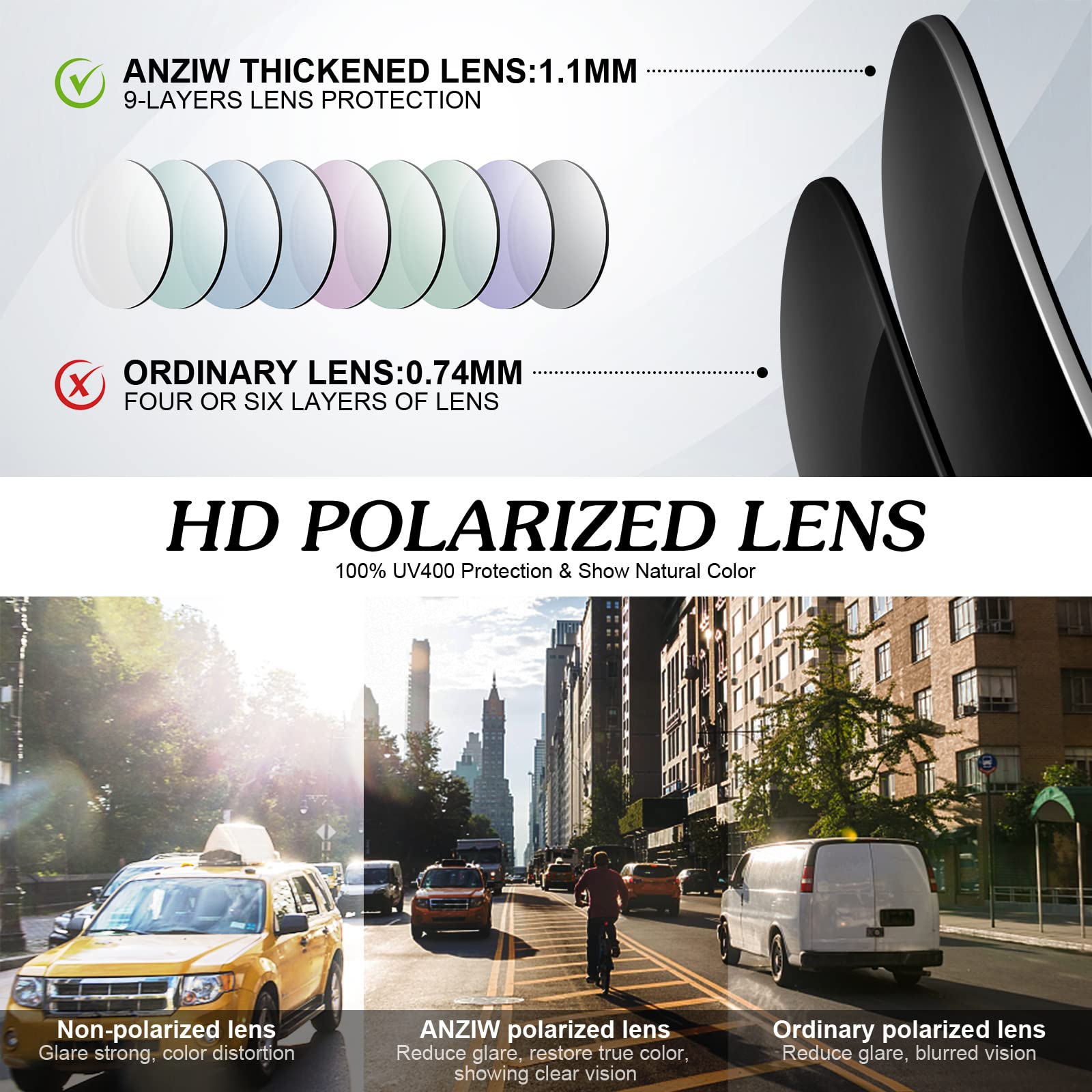 Round Polarized Sunglasses for Men & Women - Retro Metal Hippie Shades with 100% UV Protection - Perfect for Driving, Beach, and Outdoor Activities