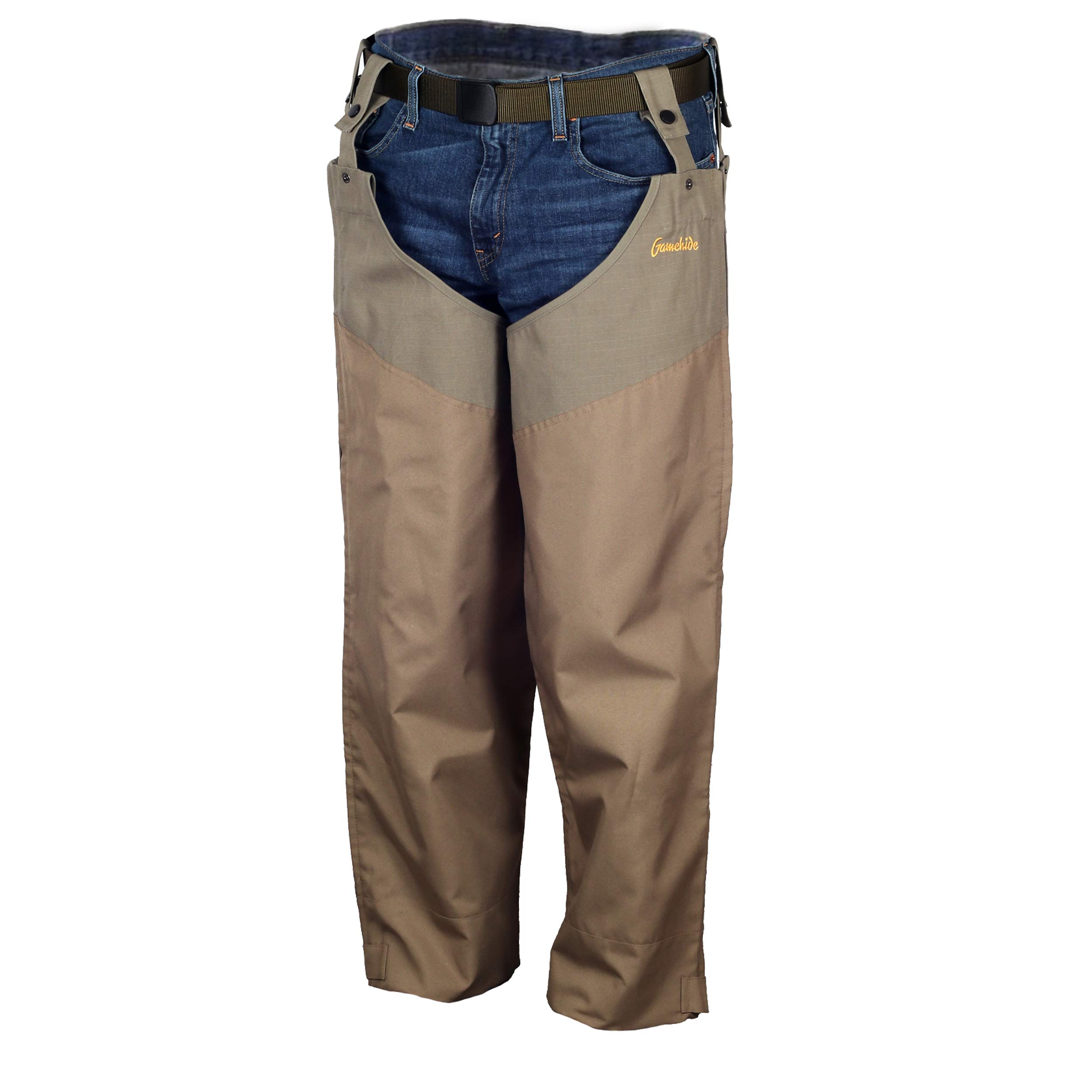 Gamehide Lighter Mid-Weight Upland Field Hunting Chap with Facing - Durable Waterproof Hunting Pants for Upland Bird Hunting & Outdoor Adventures