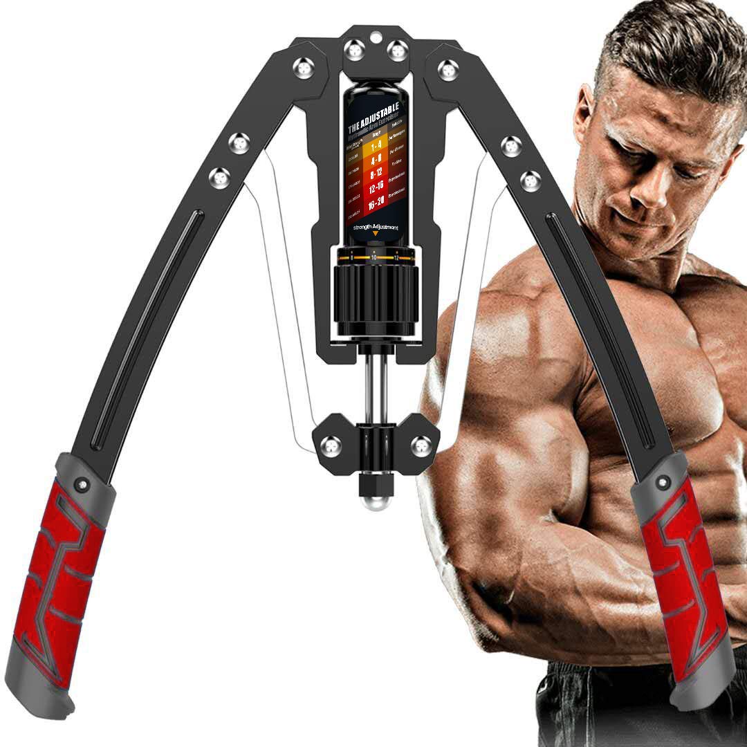 EAST MOUNT Adjustable Hydraulic Twister Arm Exerciser (22-440lbs) - Home Gym Equipment for Chest Expansion, Shoulder & Arm Muscle Training - Perfect for Strength Building, Physical Therapy & Home Workouts