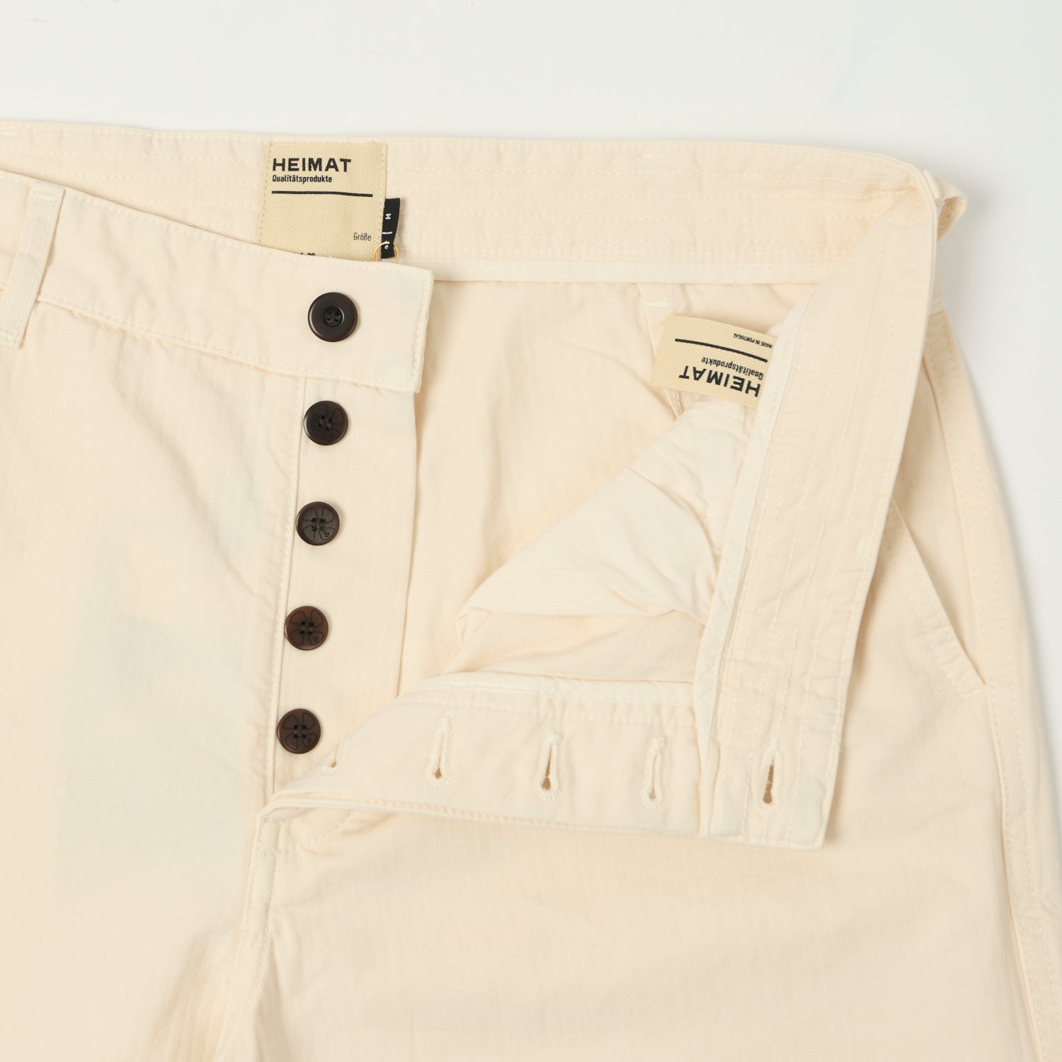 Heimat 'Journey' Herringbone Cotton Shorts for Women - Comfortable Casual Summer Shorts with Seashell Pattern | Perfect for Beach Outings, Vacations & Everyday Wear